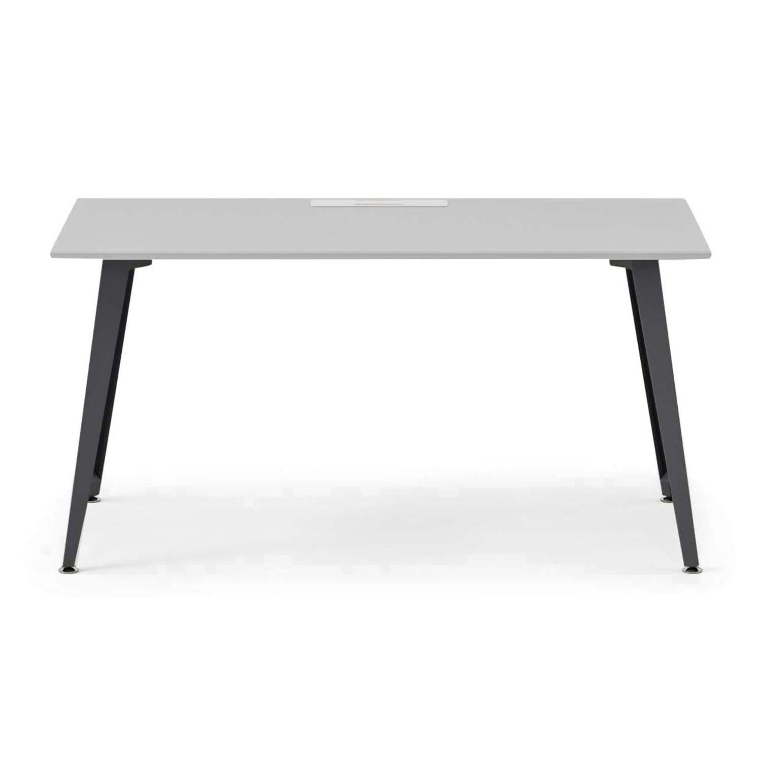 Branch Furniture Office Desk, 60in x 30in, Fog/Charcoal