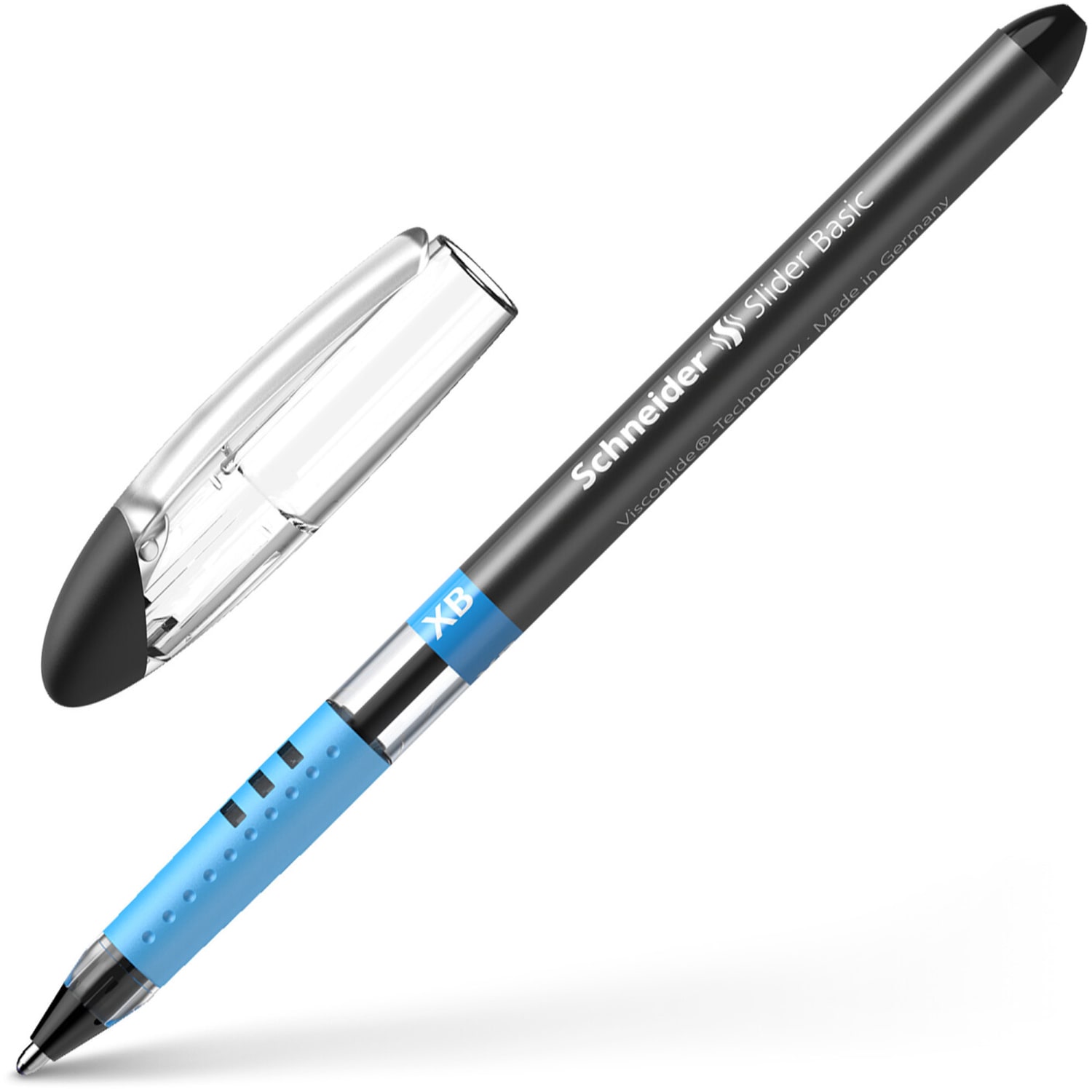 Schneider Slider Basic XB Ballpoint Pens, Extra-Bold Point, 1.4 mm, Black Barrels, Black Ink, Pack Of 10 Pens - Image 6
