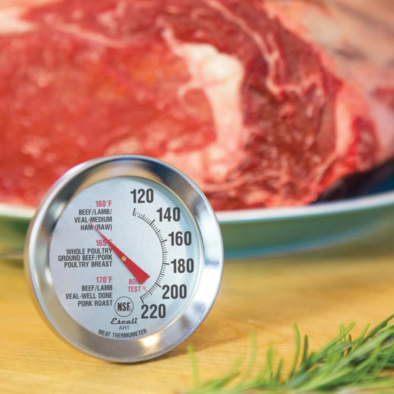 Escali Oven Safe Meat Thermometer - 120 deg.F (48.9 deg.C) to 220 deg.F (104.4 deg.C) - Image 5