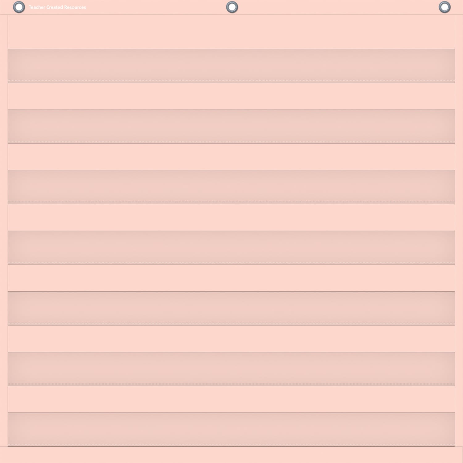 Teacher Created Resources 7 Pocket Chart, 28in x 28in, Blush