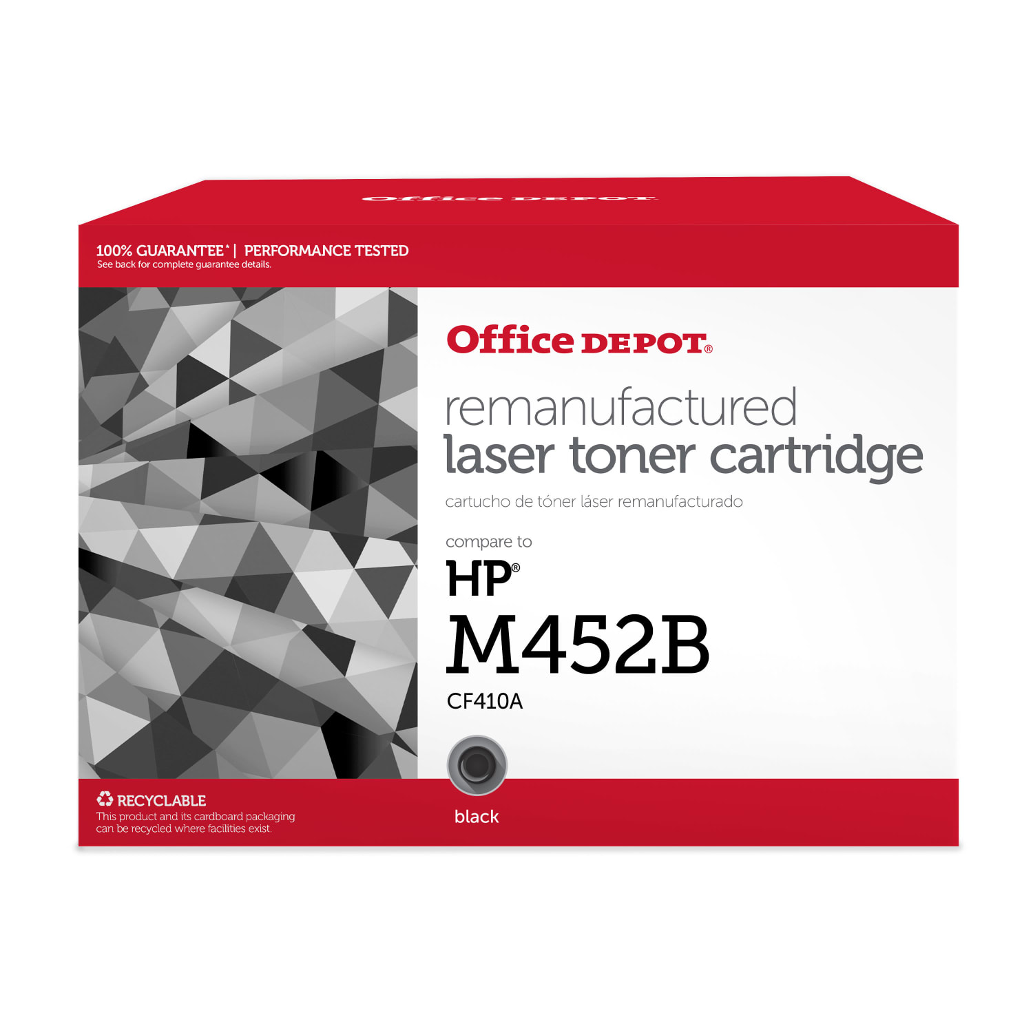 Office Depot Remanufactured Black Toner Cartridge Replacement For HP 410A, ODOD410AB