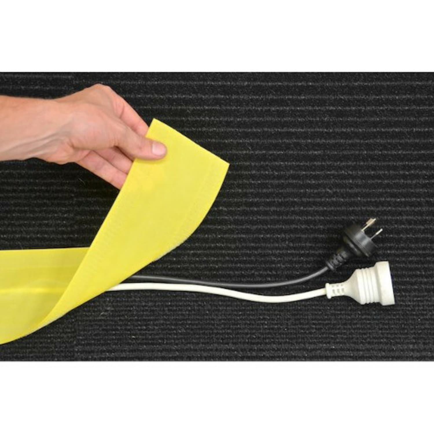 SecureCord Cable Management for Carpets - Yellow - Nylon - Image 5