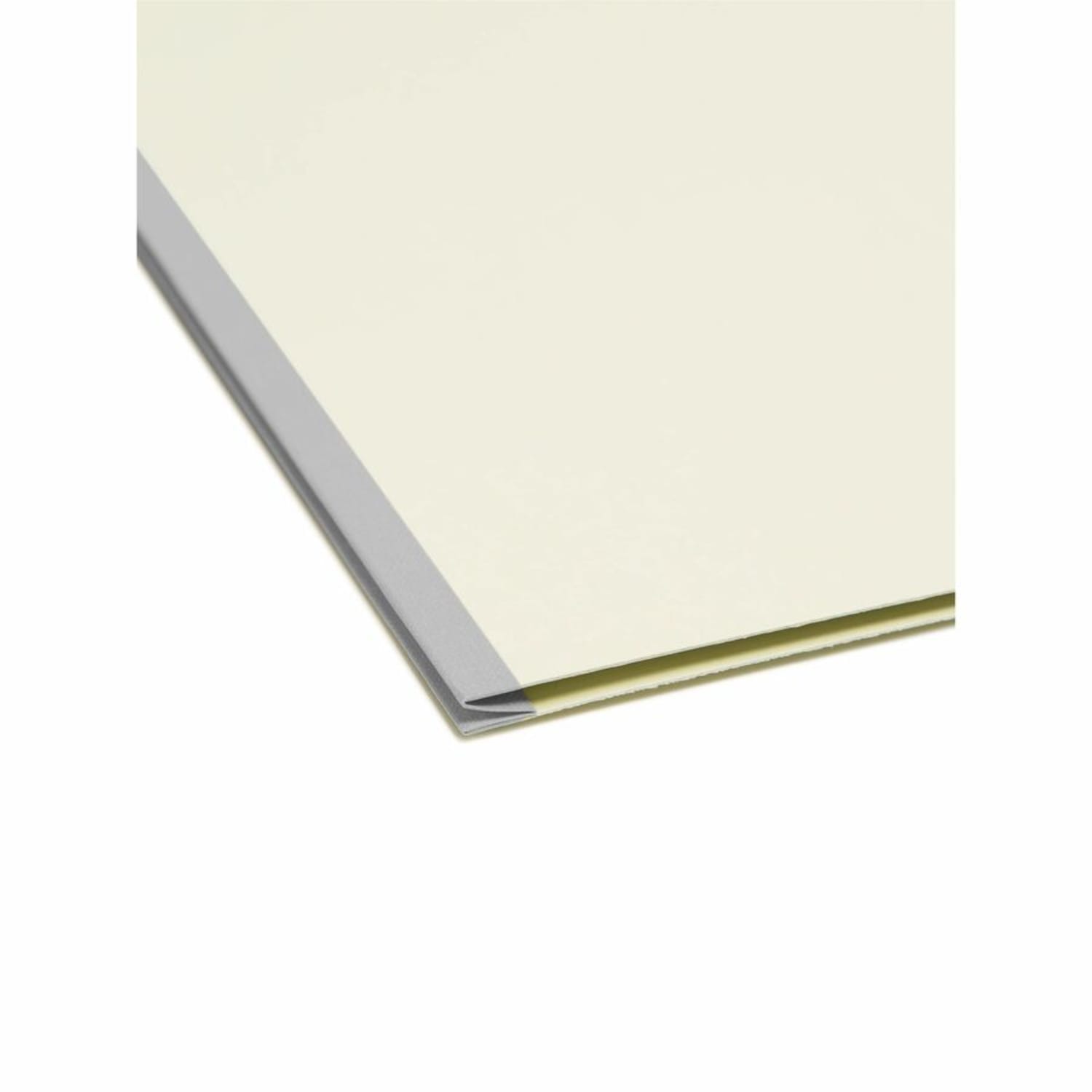 Smead Mortgage Pressboard Folders, 2/5 Cut, Legal Size, 100% Recycled, Green/Manila, Pack Of 10 - Image 5
