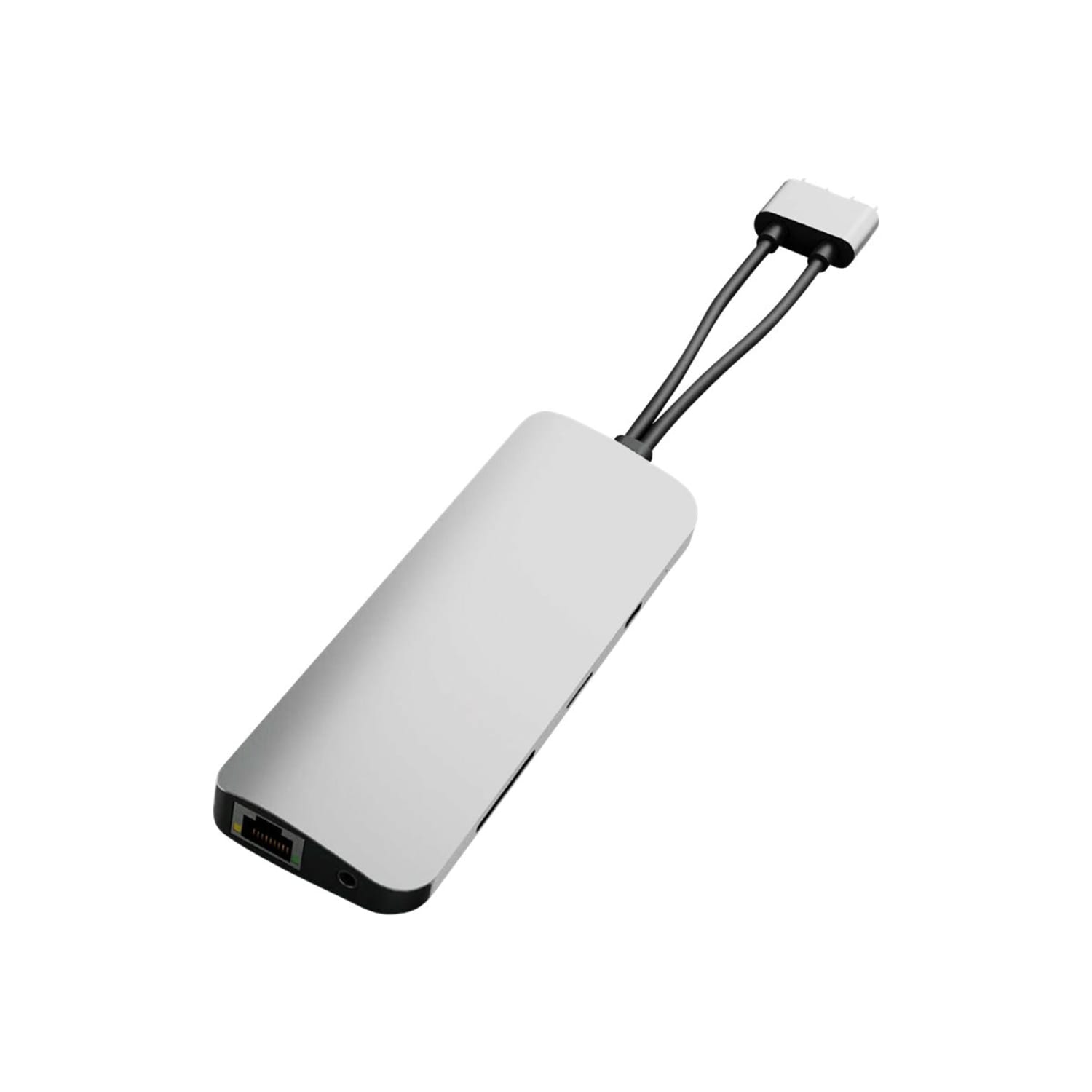 HyperDrive VIPER 10 in 2 USB C Hub, 5/8inH x 1 15/16inW x 5 11/16inD, Silver, HD392 SILVER - Image 3