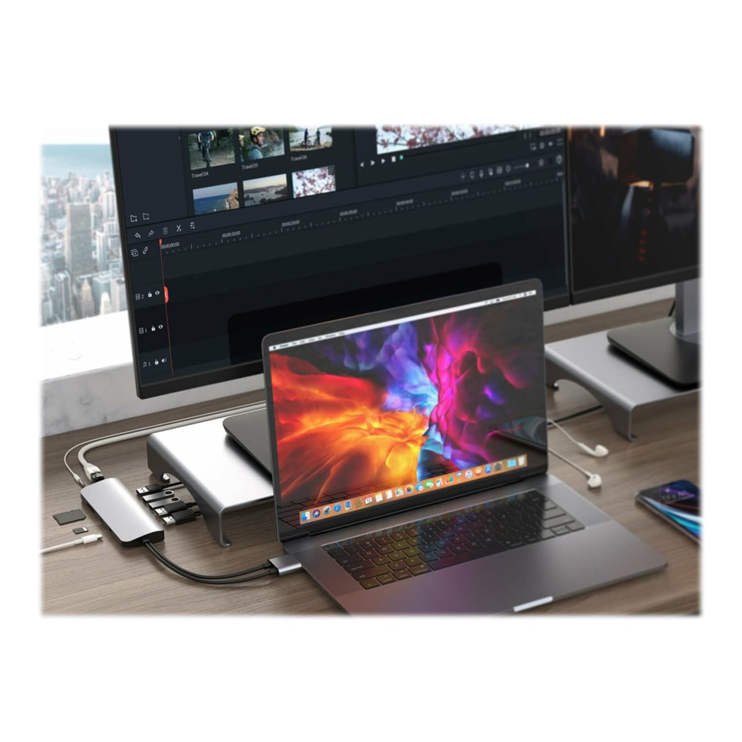 HyperDrive VIPER 10 in 2 USB C Hub, 5/8inH x 1 15/16inW x 5 11/16inD, Silver, HD392 SILVER - Image 4