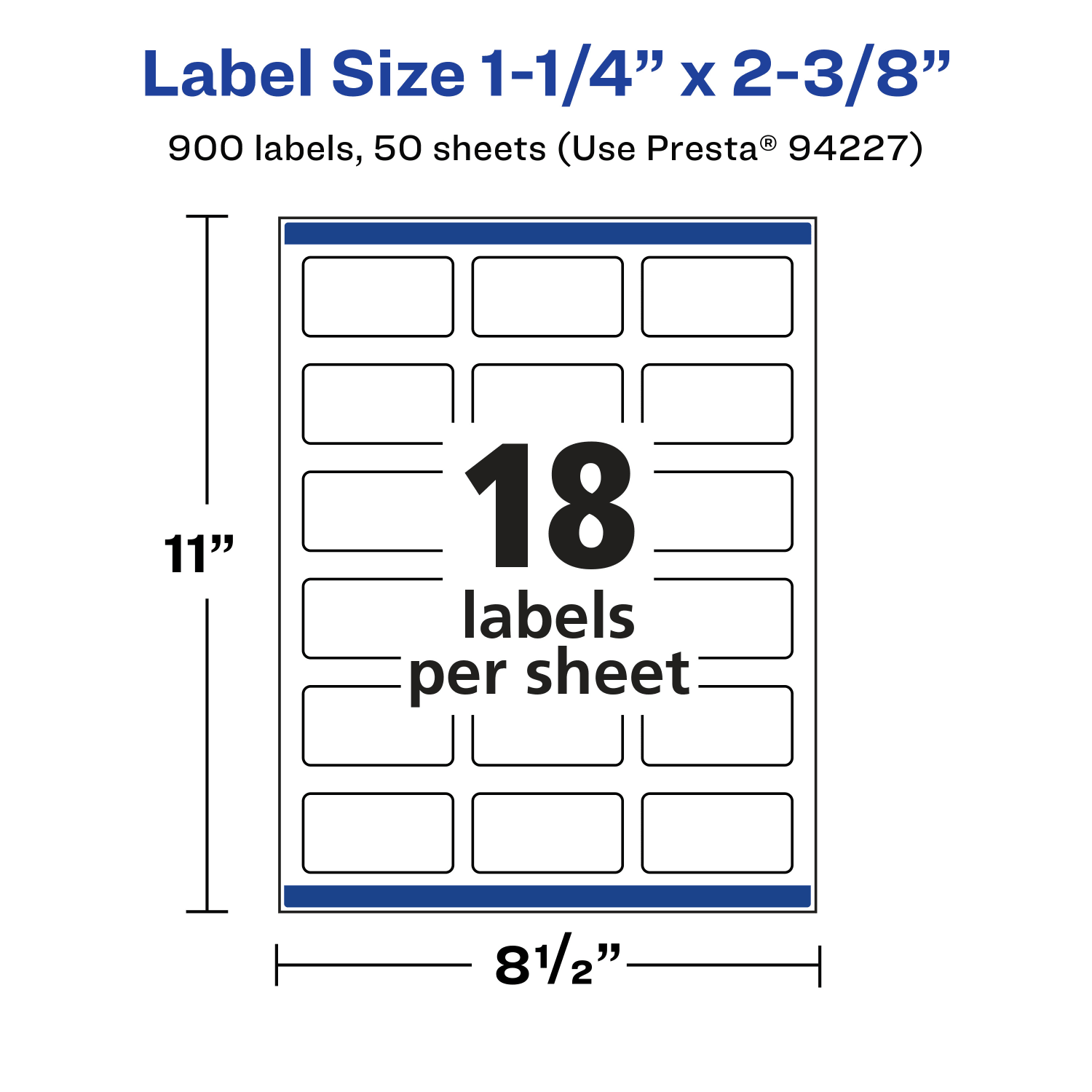Avery Permanent Labels With Sure Feed, 94227-CMF50, Rectangle, 1-1/4in x 2-3/8in, Matte Clear, Pack Of 900 - Image 6