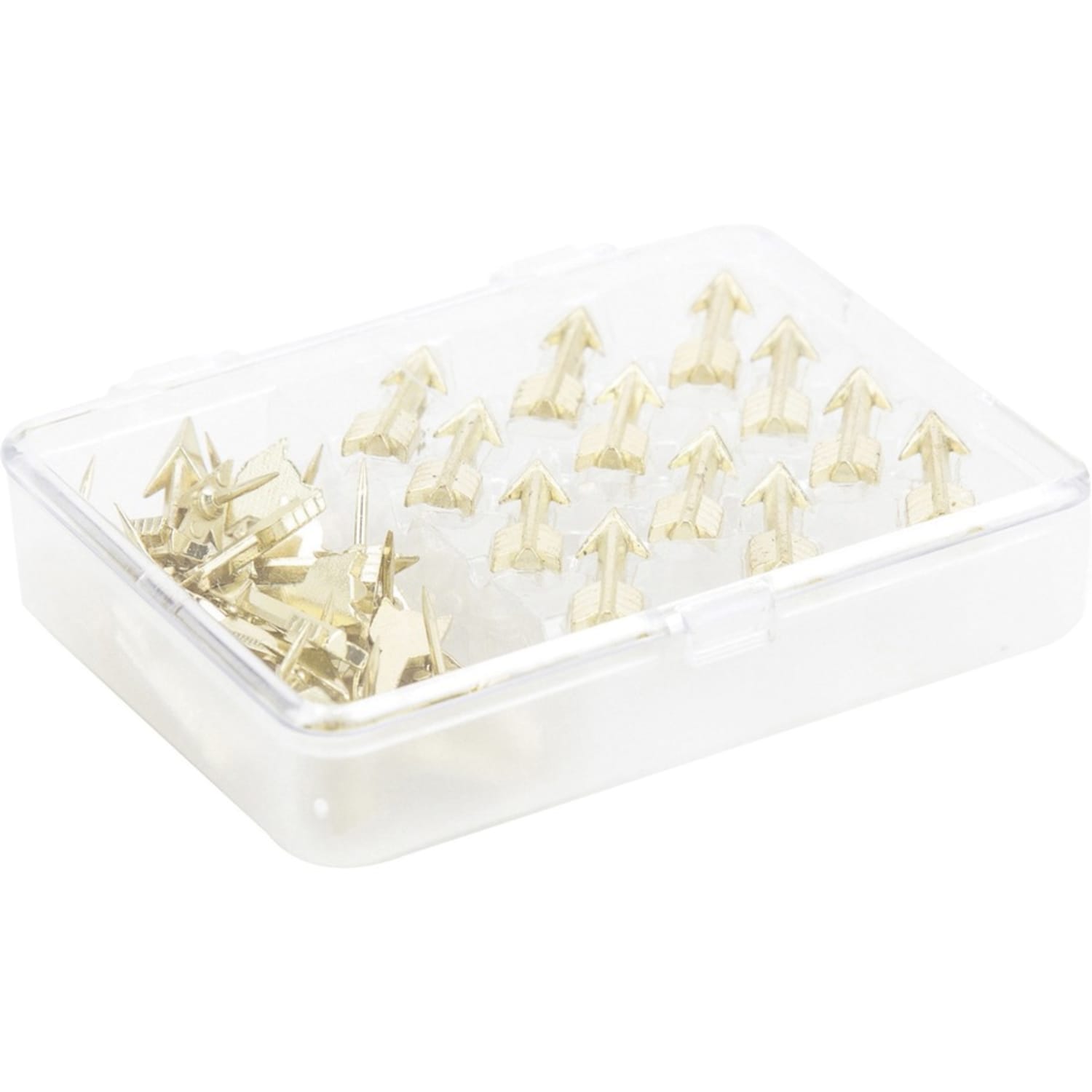 U Brands Metal Arrow Push Pins, Gold, 36-Count (3083U06-24) - 0.38in Shank - 0.88in Head - 36 / Pack - Gold - Steel, Metal, Plastic - Image 3
