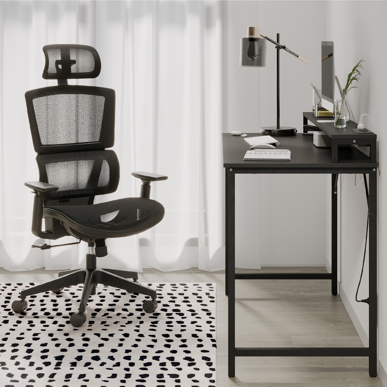 Realspace Radano Mesh High Back Executive Office Chair Black BIFMA Compliant PopularChairscom