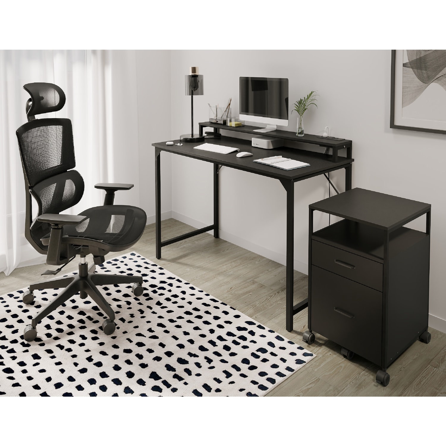 Realspace Radano Mesh High Back Executive Office Chair Black BIFMA Compliant PopularChairscom