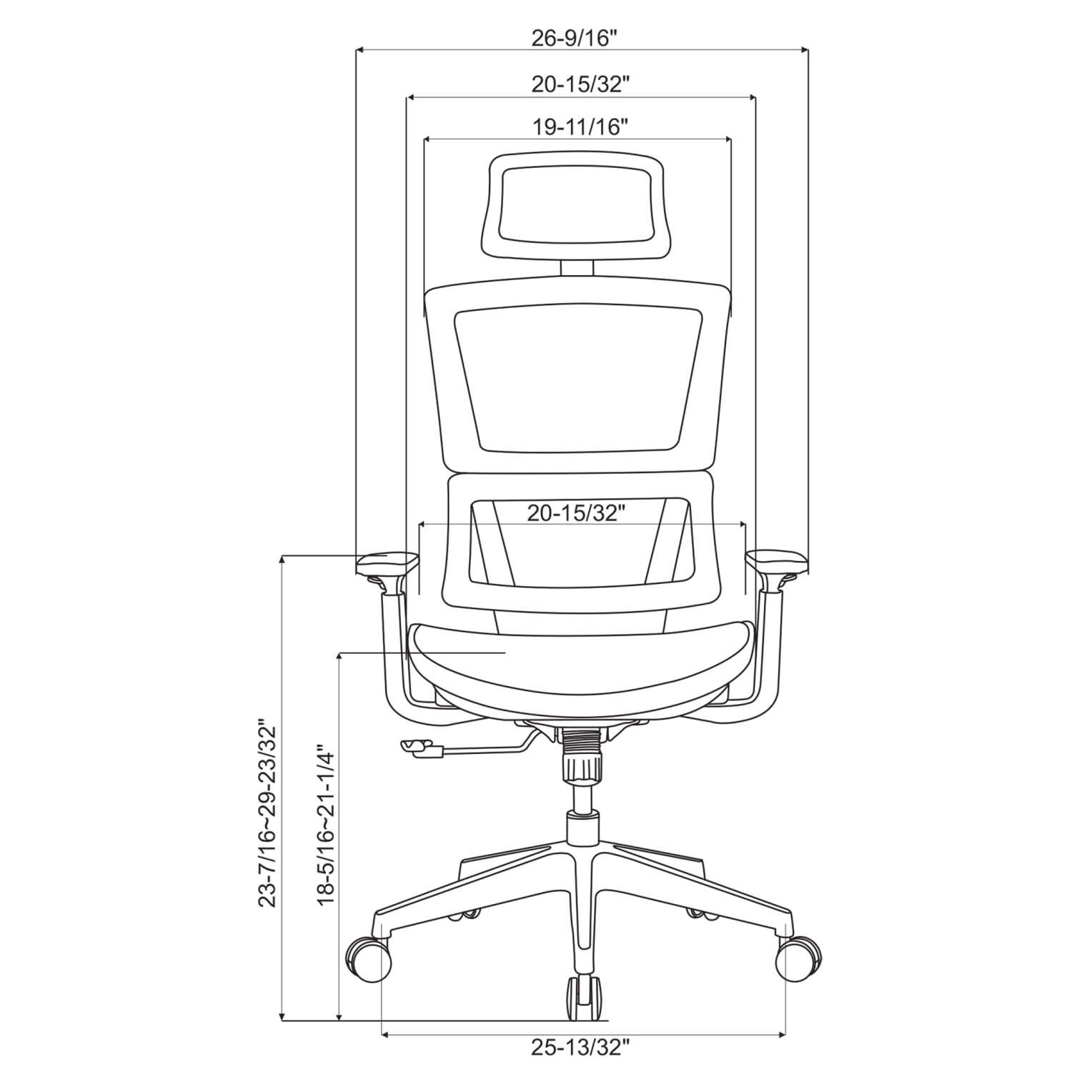 Realspace Radano Mesh High Back Executive Office Chair Black BIFMA Compliant PopularChairscom