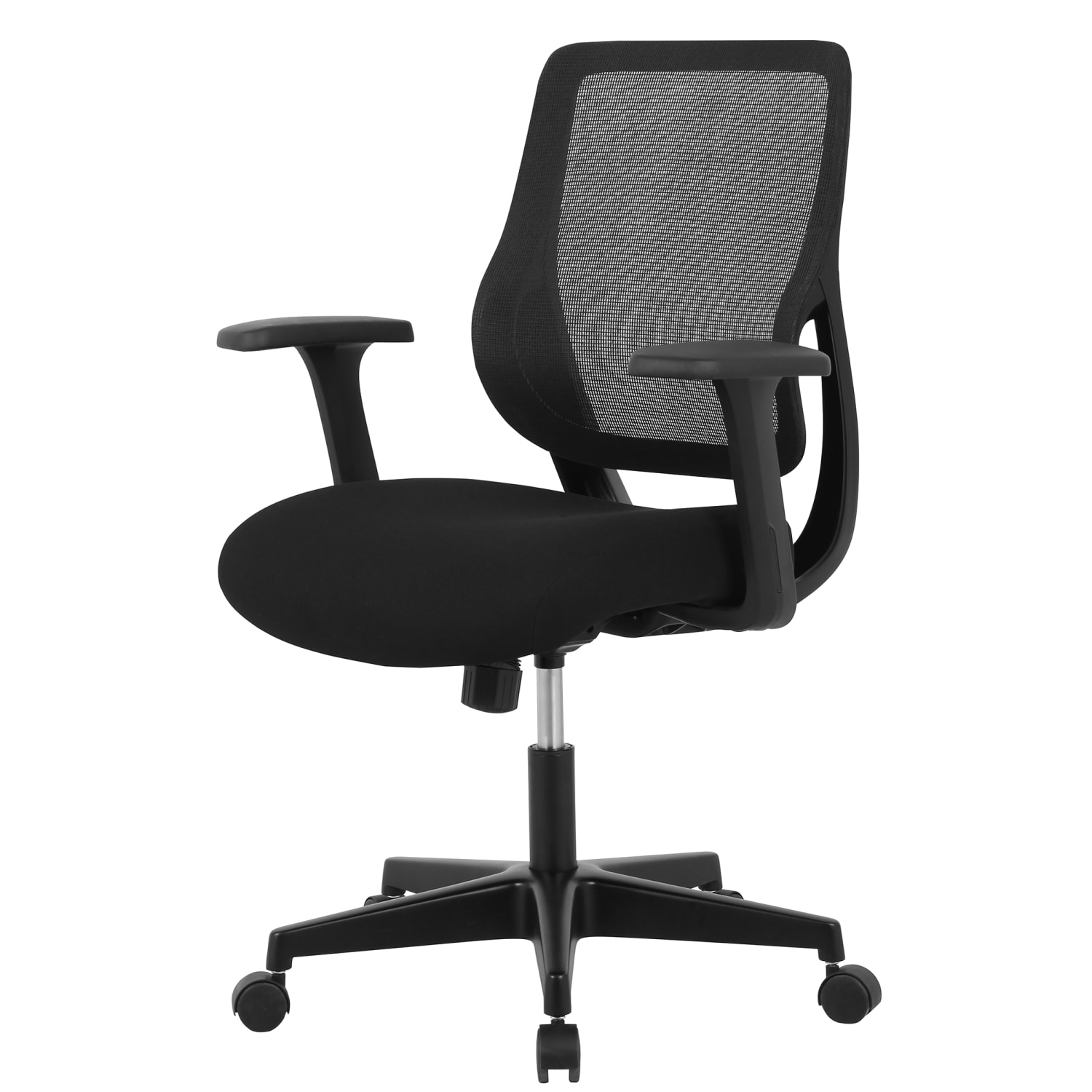 Realspace Sensi Mesh/Fabric Low-Back Task Office Chair, Black, BIFMA Compliant - Image 12