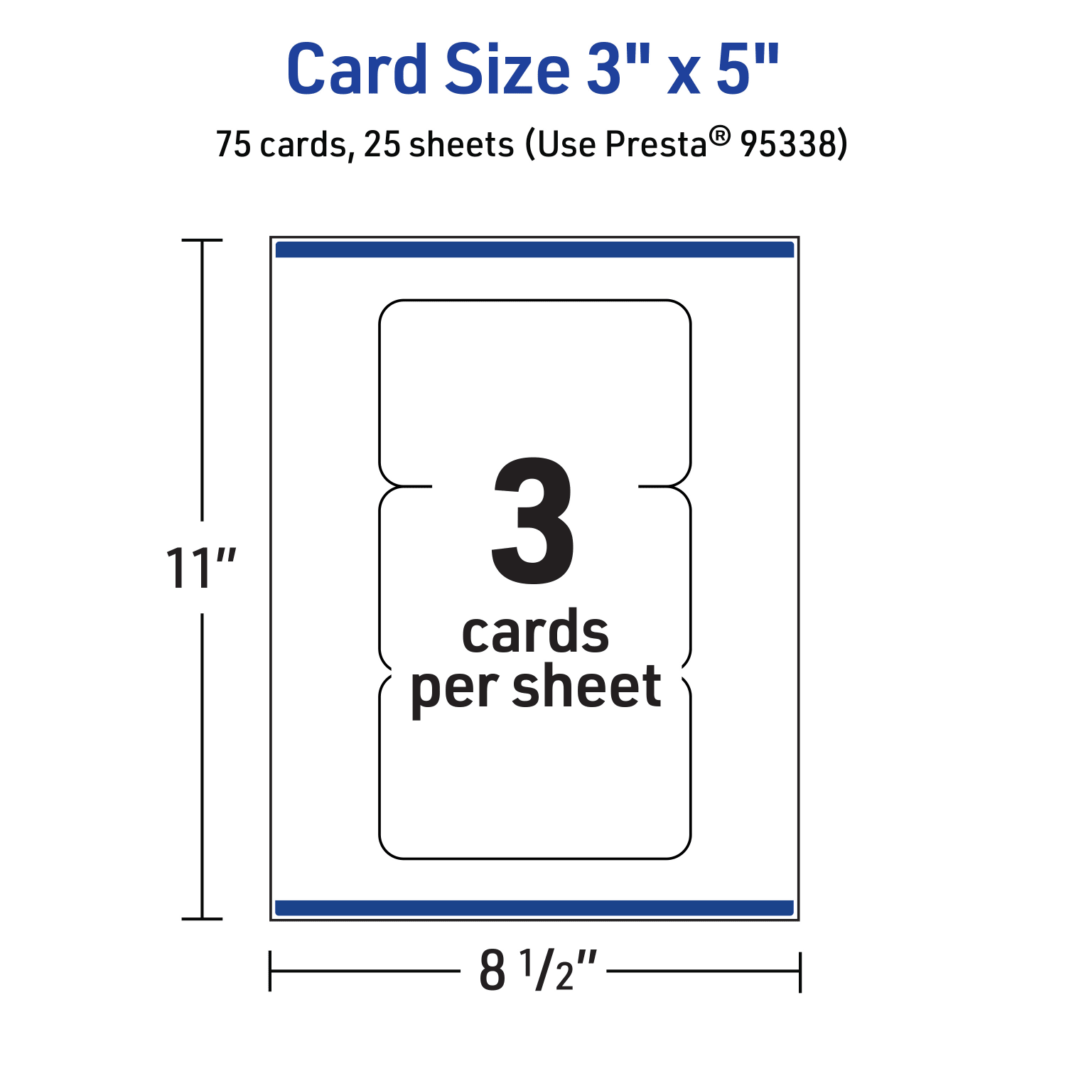 Avery Printable Index Cards With Sure Feed Technology, 3in x 5in Rectangle Rounded Corners, Glossy White, Pack Of 75 - Image 6