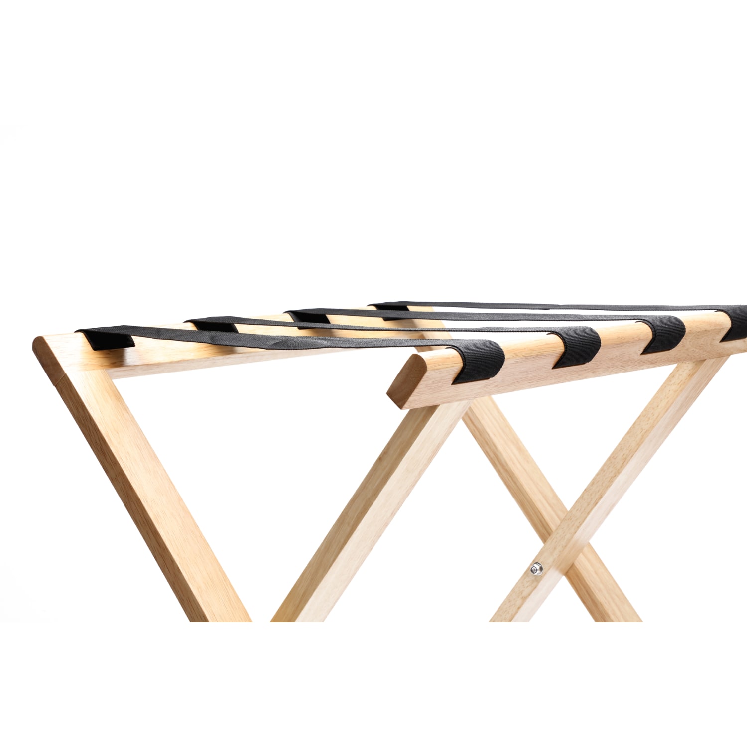 Hospitality 1 Source Wooden Luggage Racks, 20in x 22in x 14in, Natural, Pack Of 4 Racks - Image 3