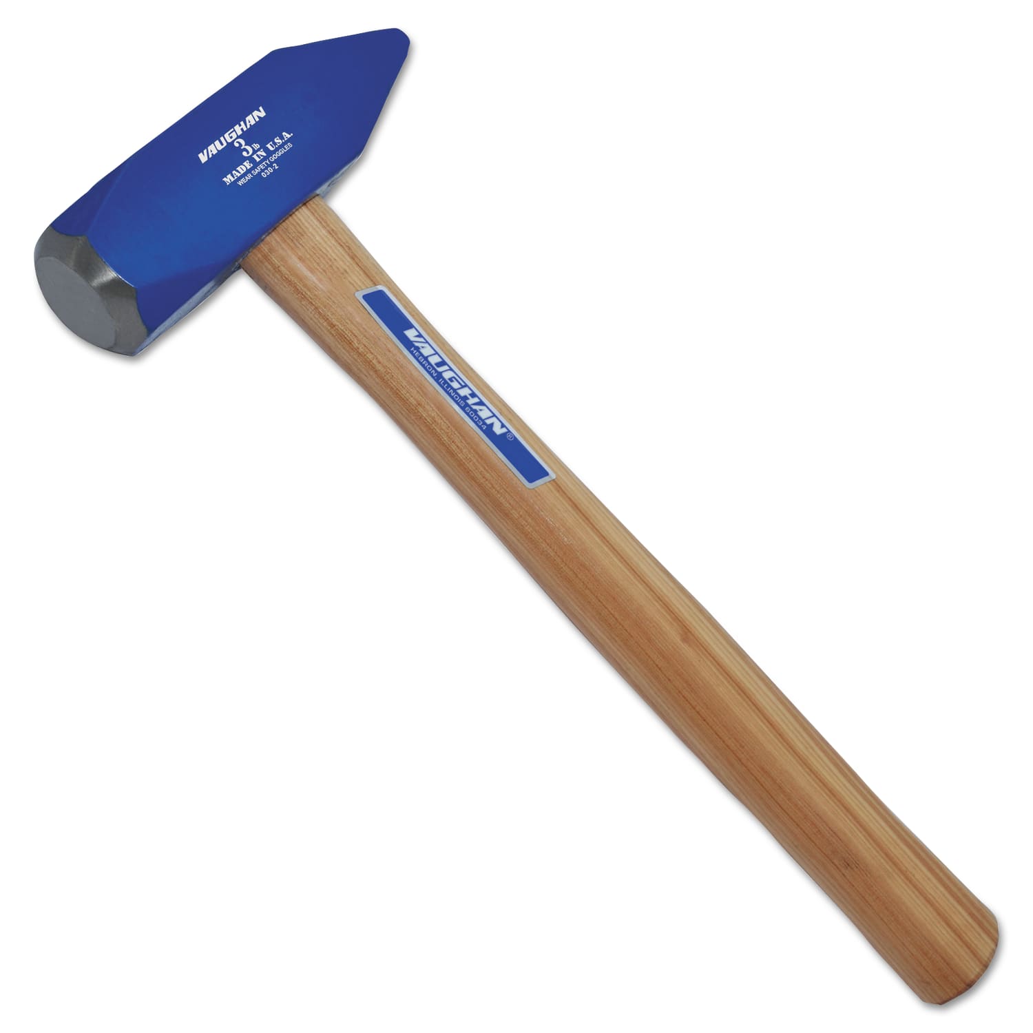 Vaughan Heavy Hitters Blacksmith Hammers, 3 oz, Straight Hickory Handle