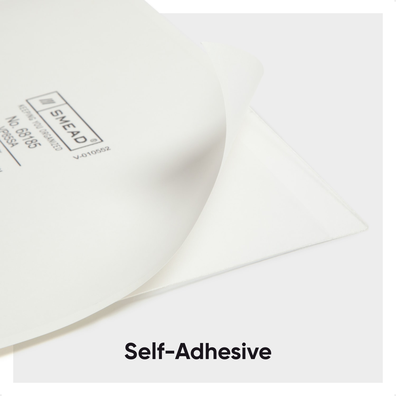 Smead Self-Adhesive Poly Document Pockets, 9in x 5 9/16in, Clear, Box Of 100 - Image 4