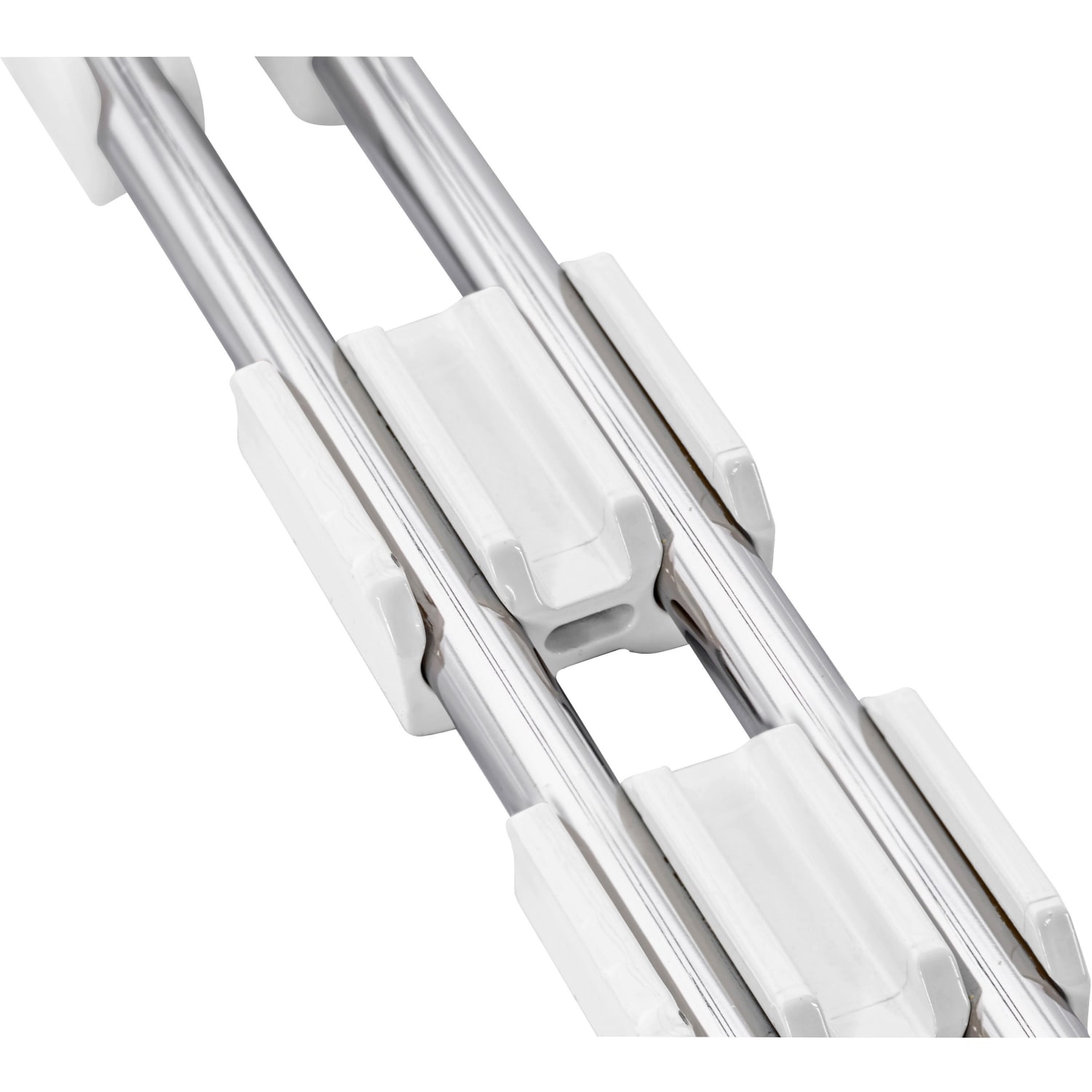 Lorell Stacking Chair Ganging Clips - White - Plastic - 1 Pack