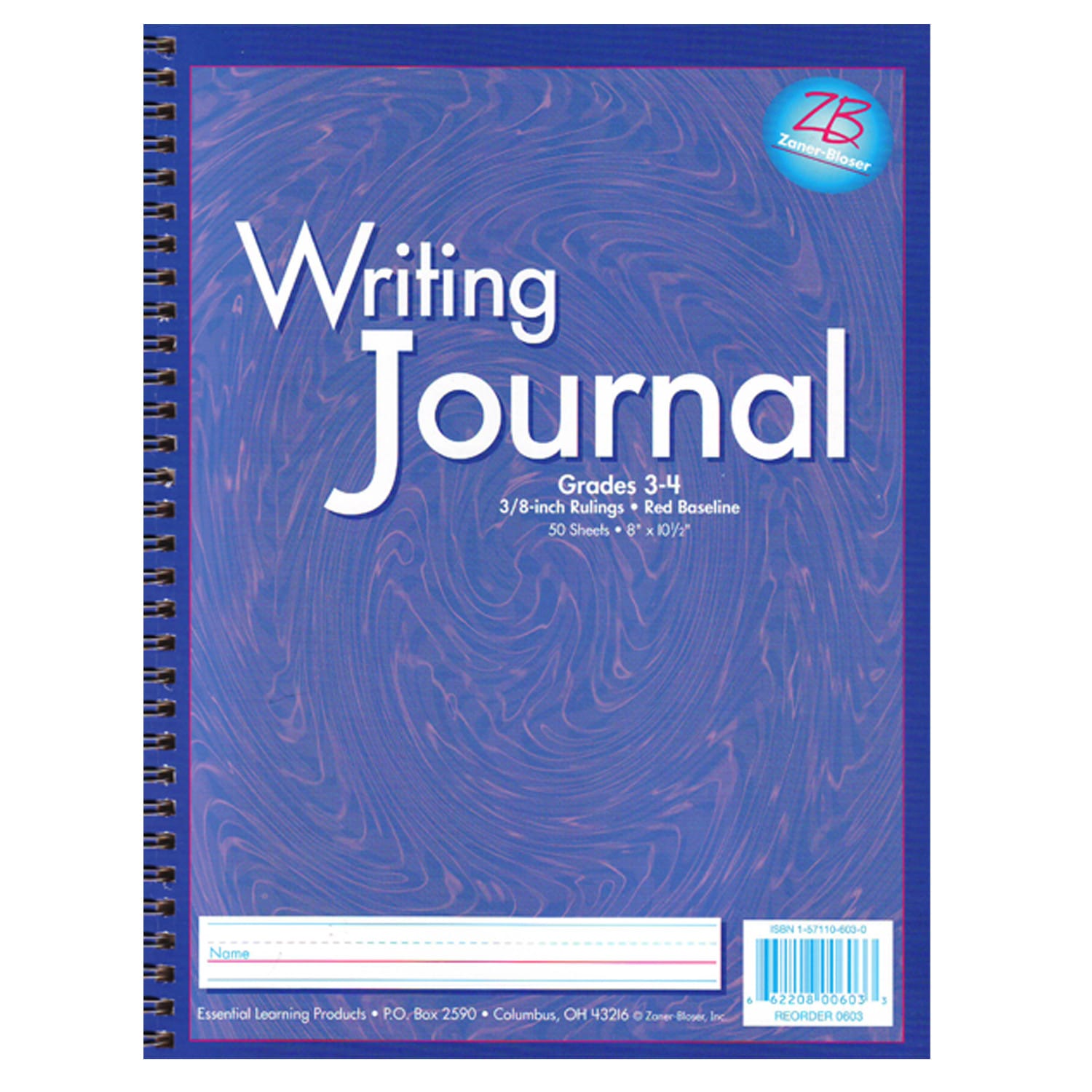 Pacon Zaner-Bloser My Writing Journals, 8in x 10-1/2in, Purple, Grade 3 To 4, Pack Of 6 Journals - Image 3
