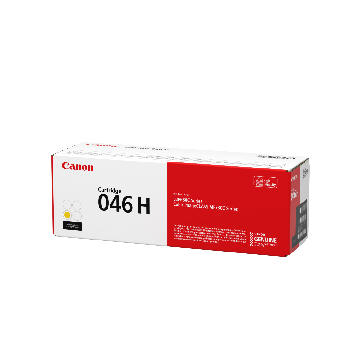 Canon 046H Yellow High Yield Toner Cartridge, 1251C001 - Image 3