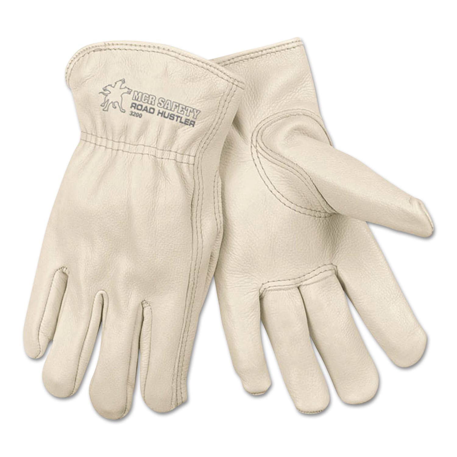 Memphis Glove Cowhide Leather Drivers Gloves With Rolled Cuffs, Small, Pack Of 12 Pairs - Image 3