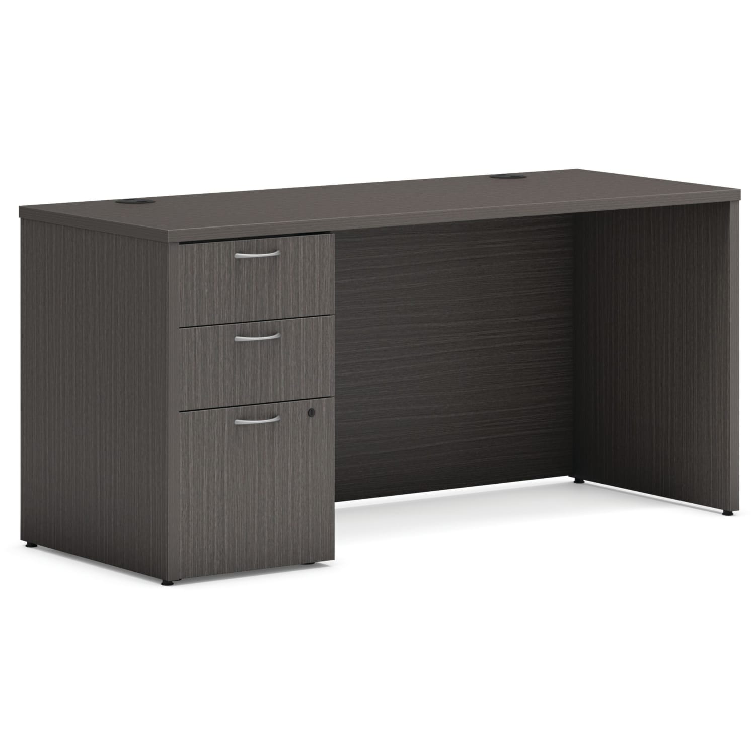 HON Mod 60inW Computer Desk Credenza, Slate Teak - Image 3