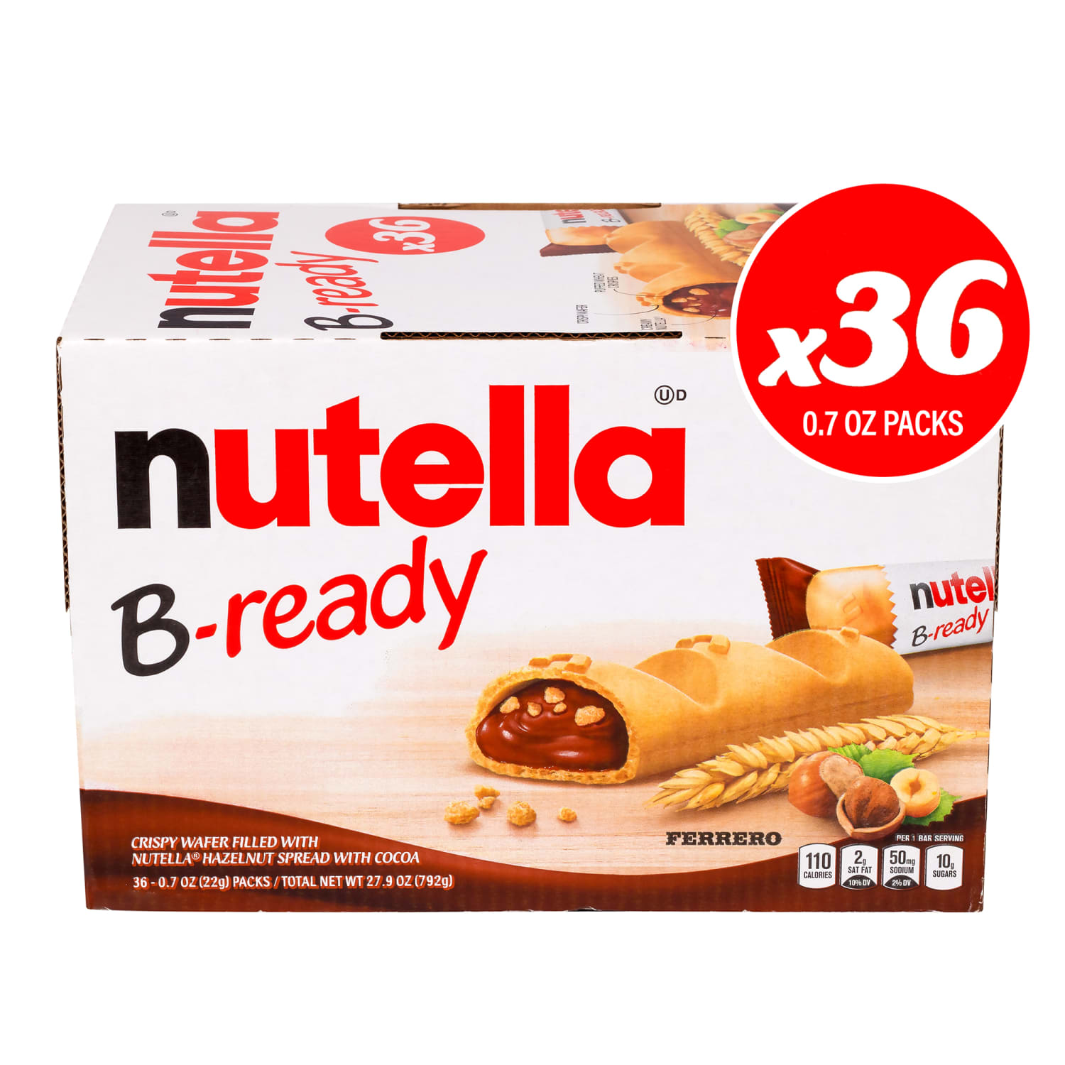 Nutella B-Ready Wafer Snacks, Box Of 36 Snacks - Image 4