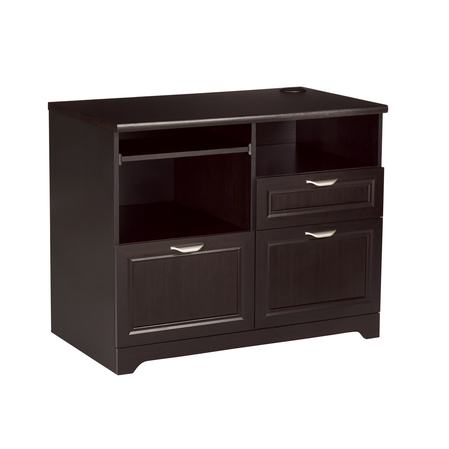 Realspace® Magellan 30"H x 36-5/16"W x 21-1/8"D Tech Station Printer Stand 2.0, Blonde Ash - Image 5