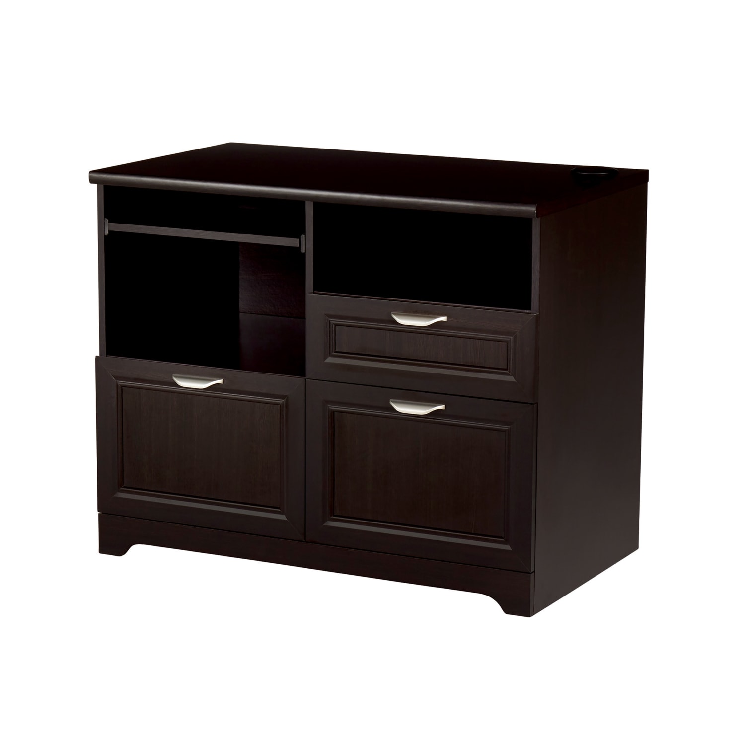 Realspace® Magellan 30"H x 36-5/16"W x 21-1/8"D Tech Station Printer Stand 2.0, Blonde Ash - Image 9