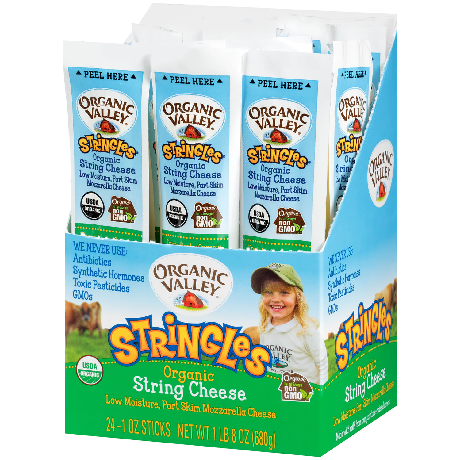 Organic Valley String Cheese, 1 Oz, Pack Of 24 Sticks - Image 4