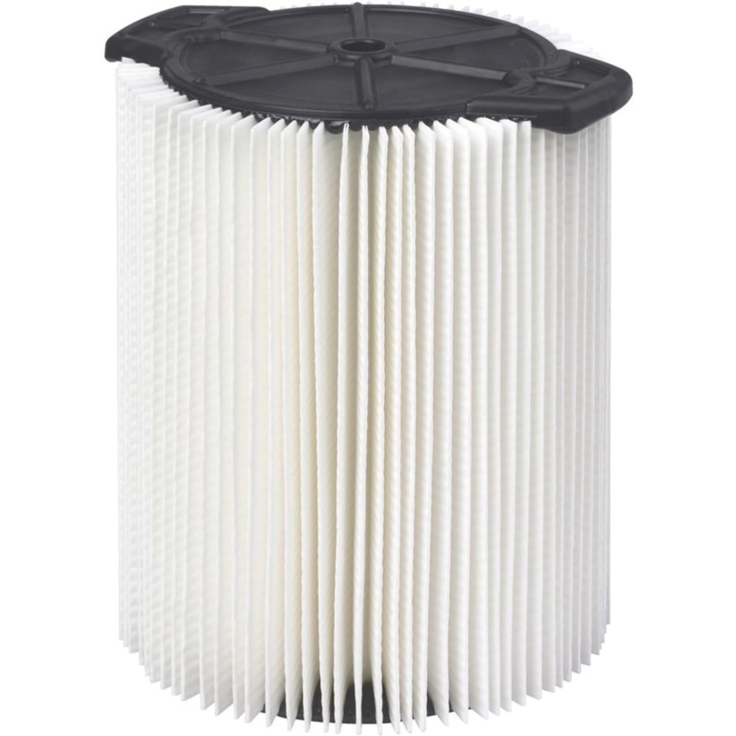 RIDGID Everyday Dirt 1-Layer Pleated Paper Filter - Washable Filter, Reusable - White, Black - Paper - Image 3