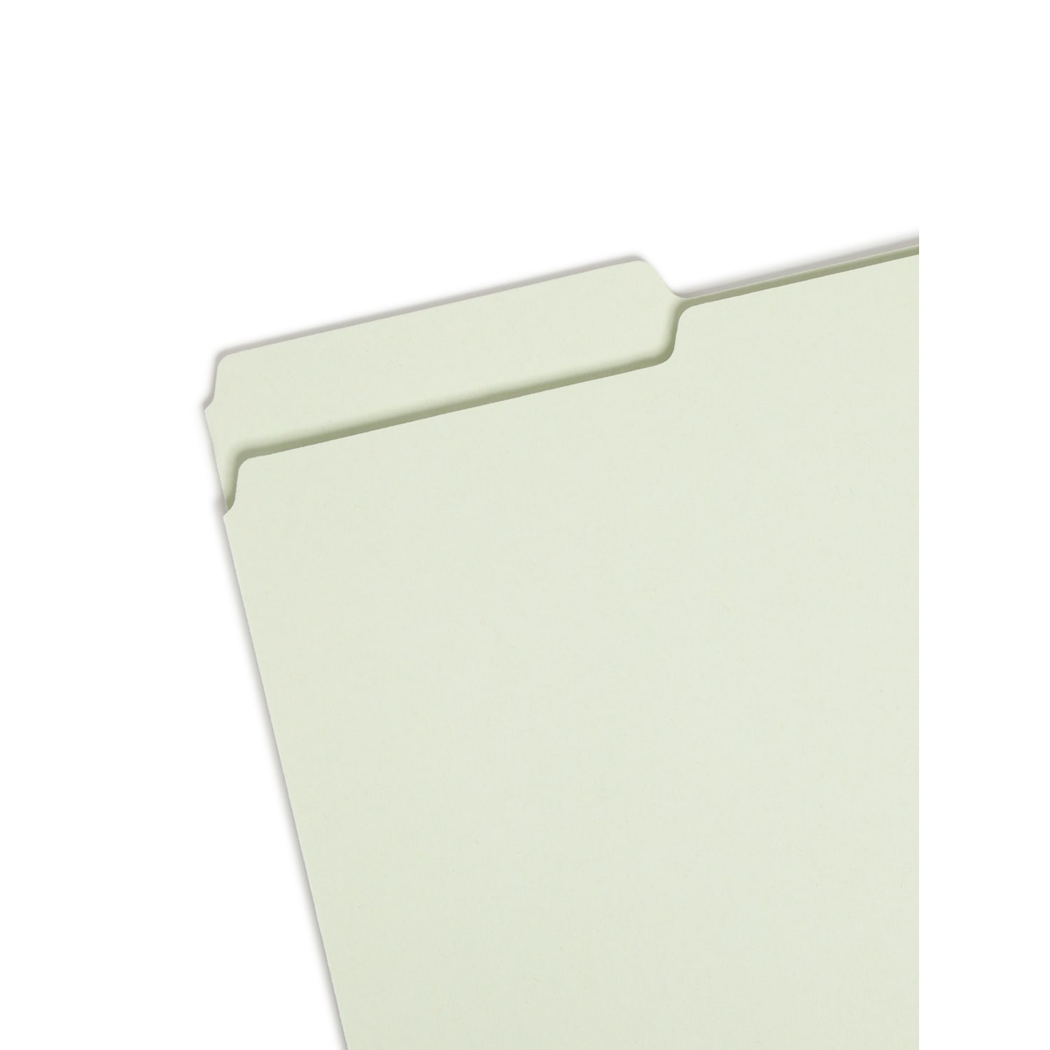 Smead Pressboard Top-Tab Folders, 1/3 Cut, 14 3/4in x 9 1/2in, Gray/Green, Pack Of 25 - Image 3