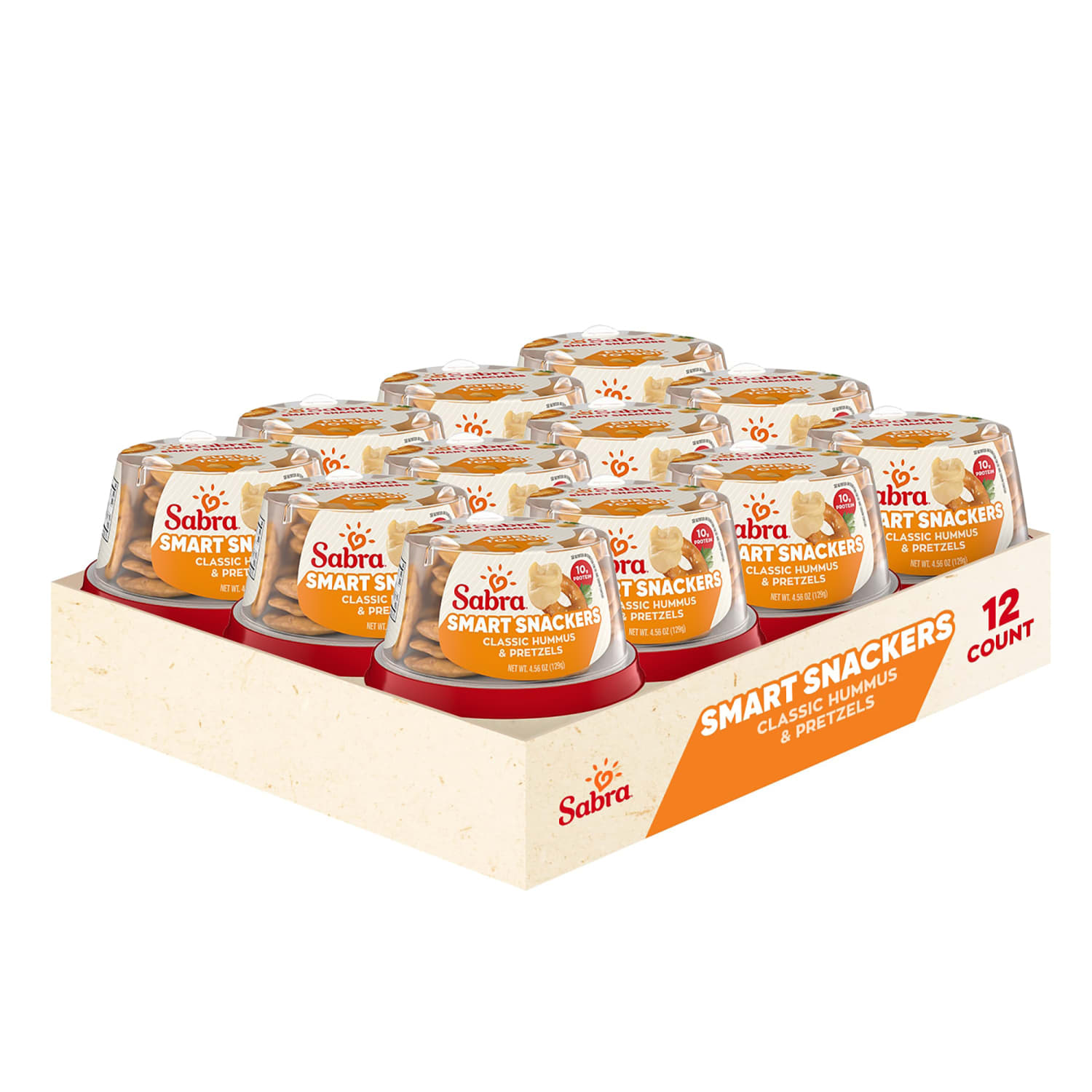 Sabra Classic Hummus With Pretzels, 4.56 Oz, Total Qty 12 - Image 4