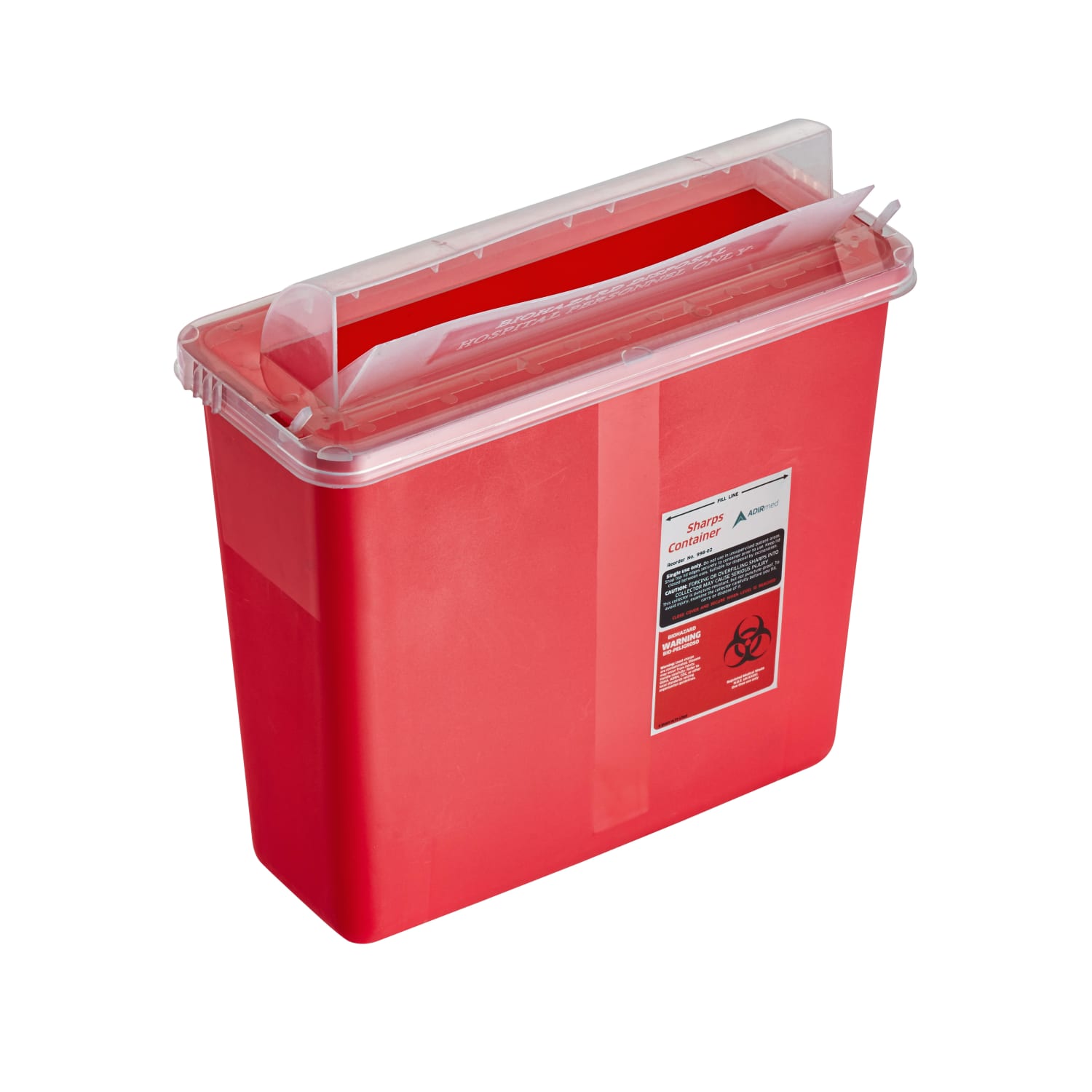 Alpine AdirMed Sharps Containers, 5-Quart, Red, Pack Of 2 Containers - Image 3