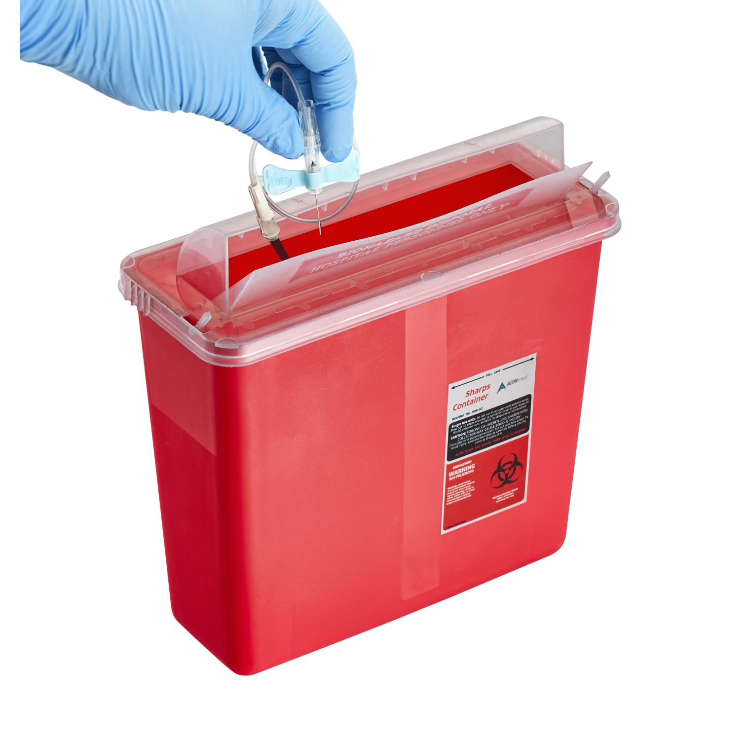 Alpine AdirMed Sharps Containers, 5-Quart, Red, Pack Of 2 Containers - Image 5
