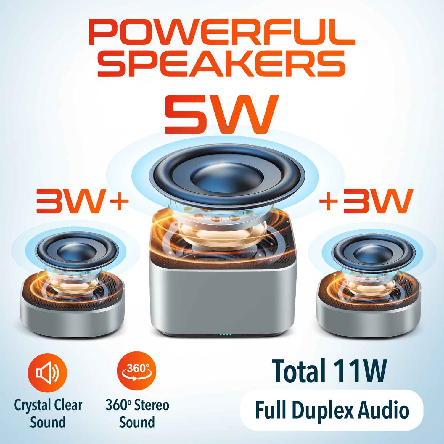 Delton C9270 Wireless Conference Speaker With 2 External Mics, 3in x 5-11/16in x 5-11/16in - Image 4