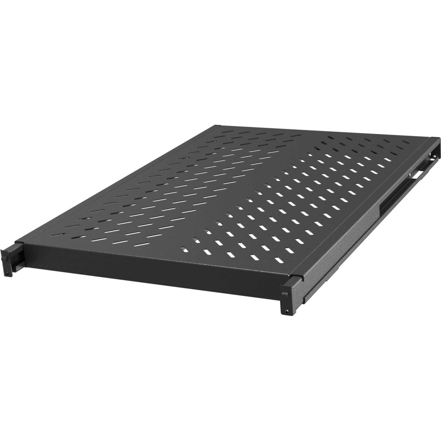 Vertiv 1U Depth Adjustable Fixed shelf 250Lbs Black - 1U Rack x 19in Rackx 33.60in Rack Depth - Rack-mountable - VRA3000