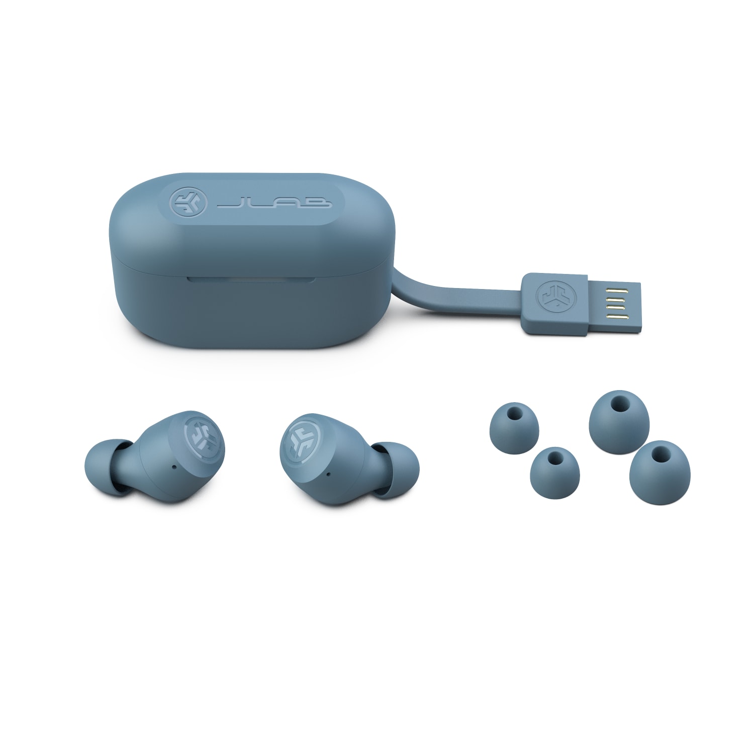 JLab Audio Go Air POP True Wireless Earbuds With Microphone, Slate - Image 5