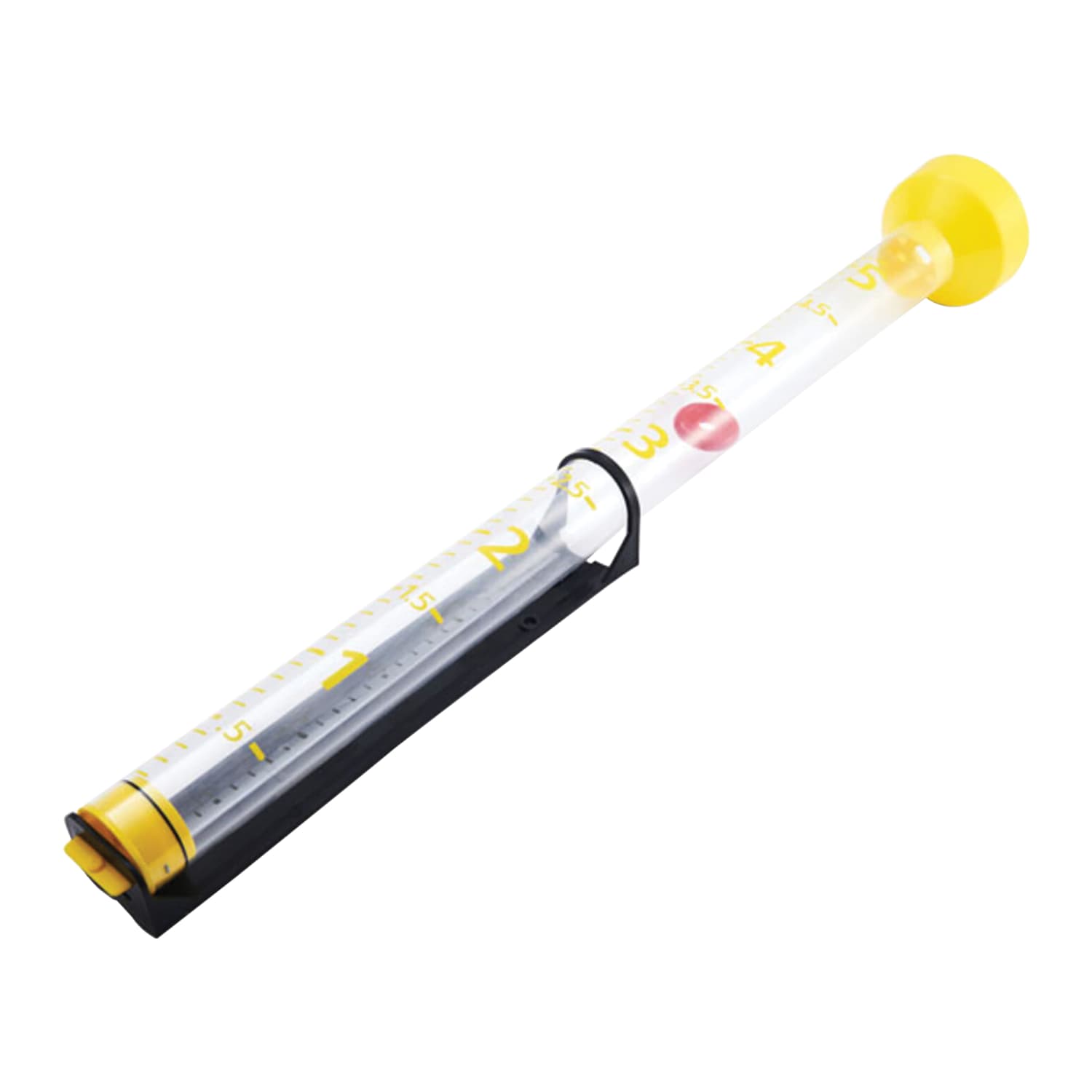 Taylor Precision Products 5in-Capacity Jumbo Rain Gauge, 26-13/16inH x 3-3/4inW x 3-3/4inD, Yellow - Image 3