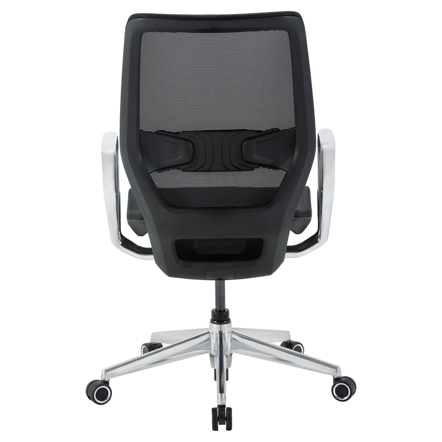 WorkPro Sentrix Ergonomic Mesh/Mesh Mid-Back Manager Office Chair, Fixed Arms, Black, BIFMA Compliant - Image 5