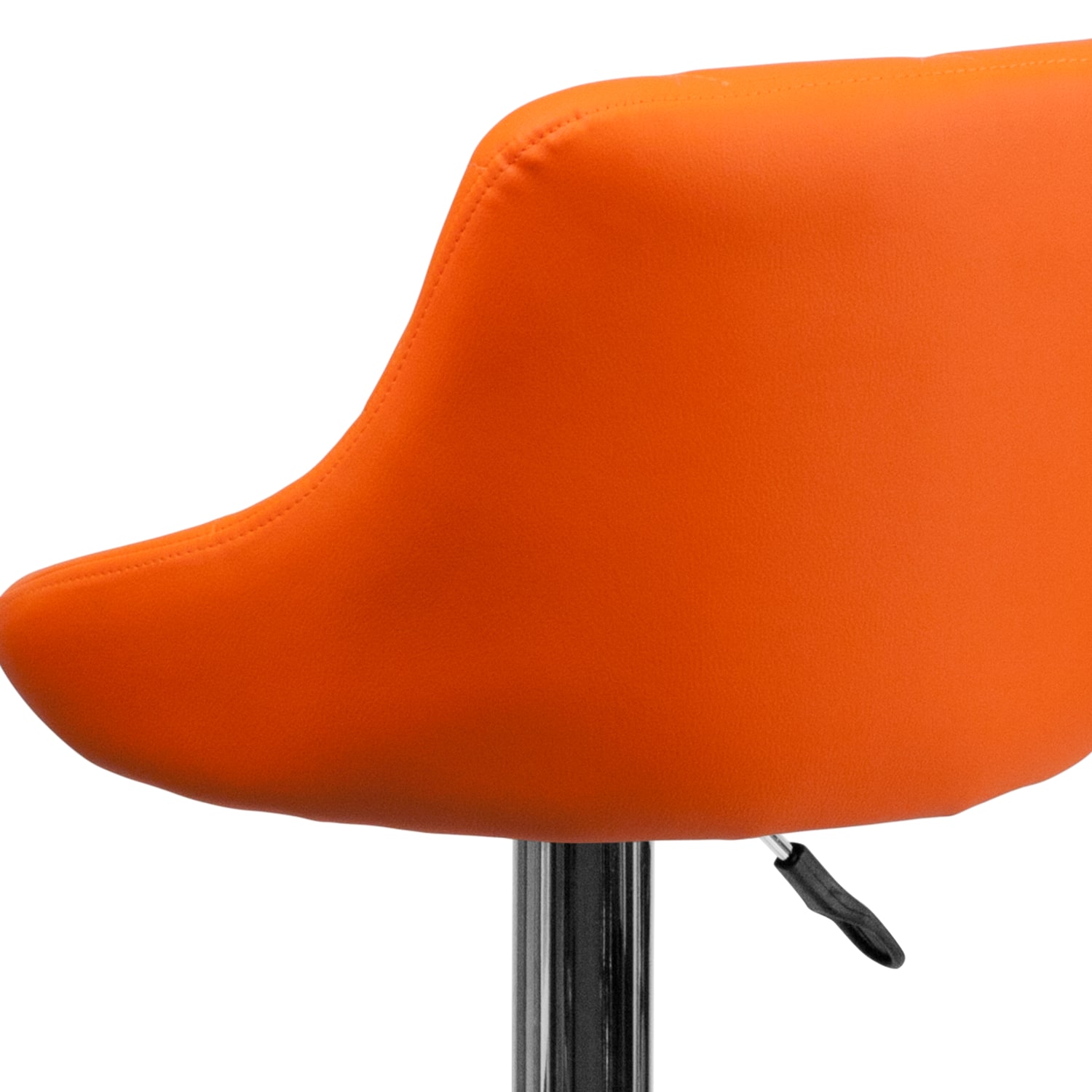 Flash Furniture Contemporary Vinyl Bucket Seat Adjustable Height Barstool with Diamond Pattern Back and Chrome Base Orange PopularChairscom Flash Furniture Contemporary Vinyl Bucket Seat Adjustable Height Barstool with Diamond Pattern Back and Chrome Base Orange PopularChairscom