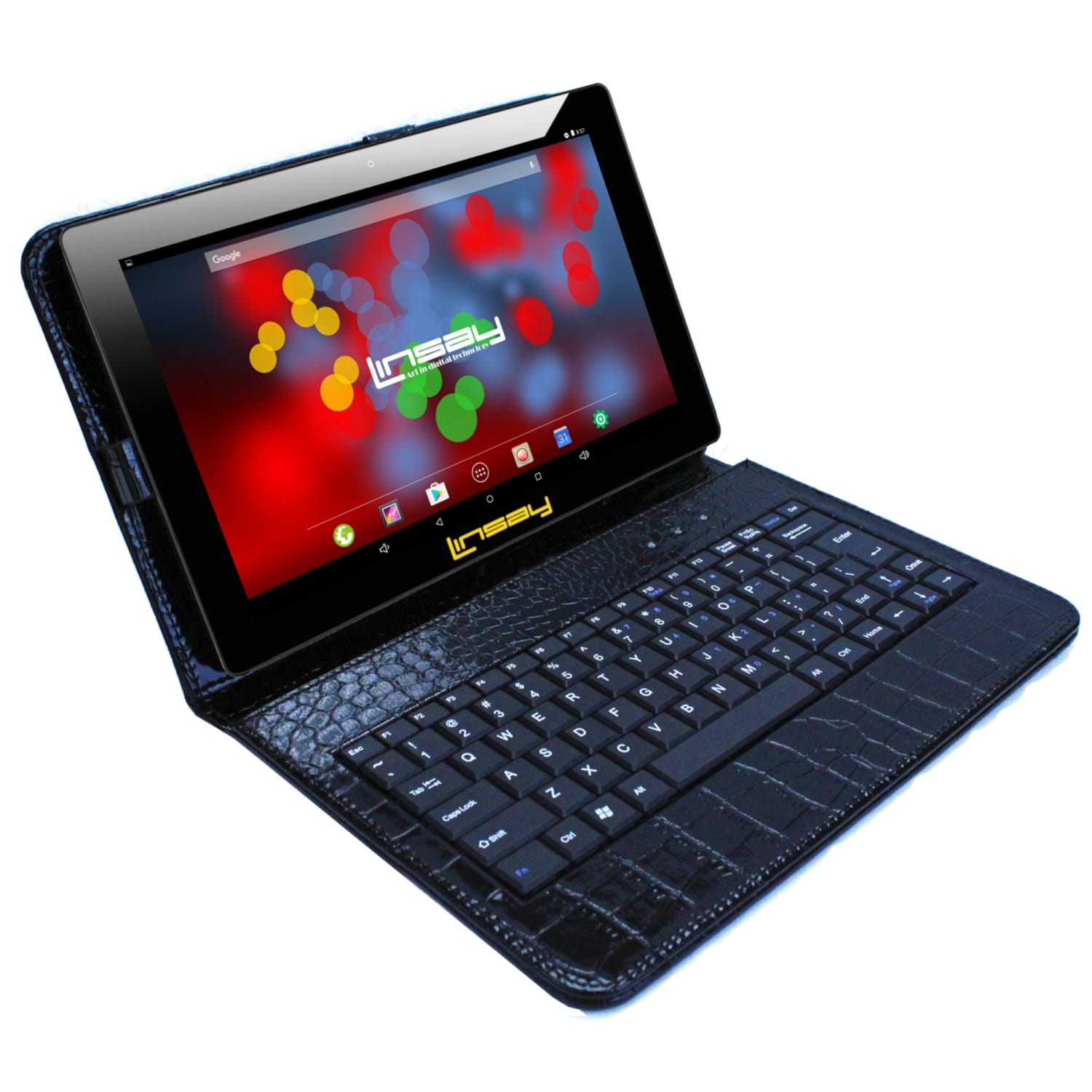 Linsay F10IPS Tablet, 10.1in Screen, 2GB Memory, 64GB Storage, Android 13, Black Crocodile - Image 4