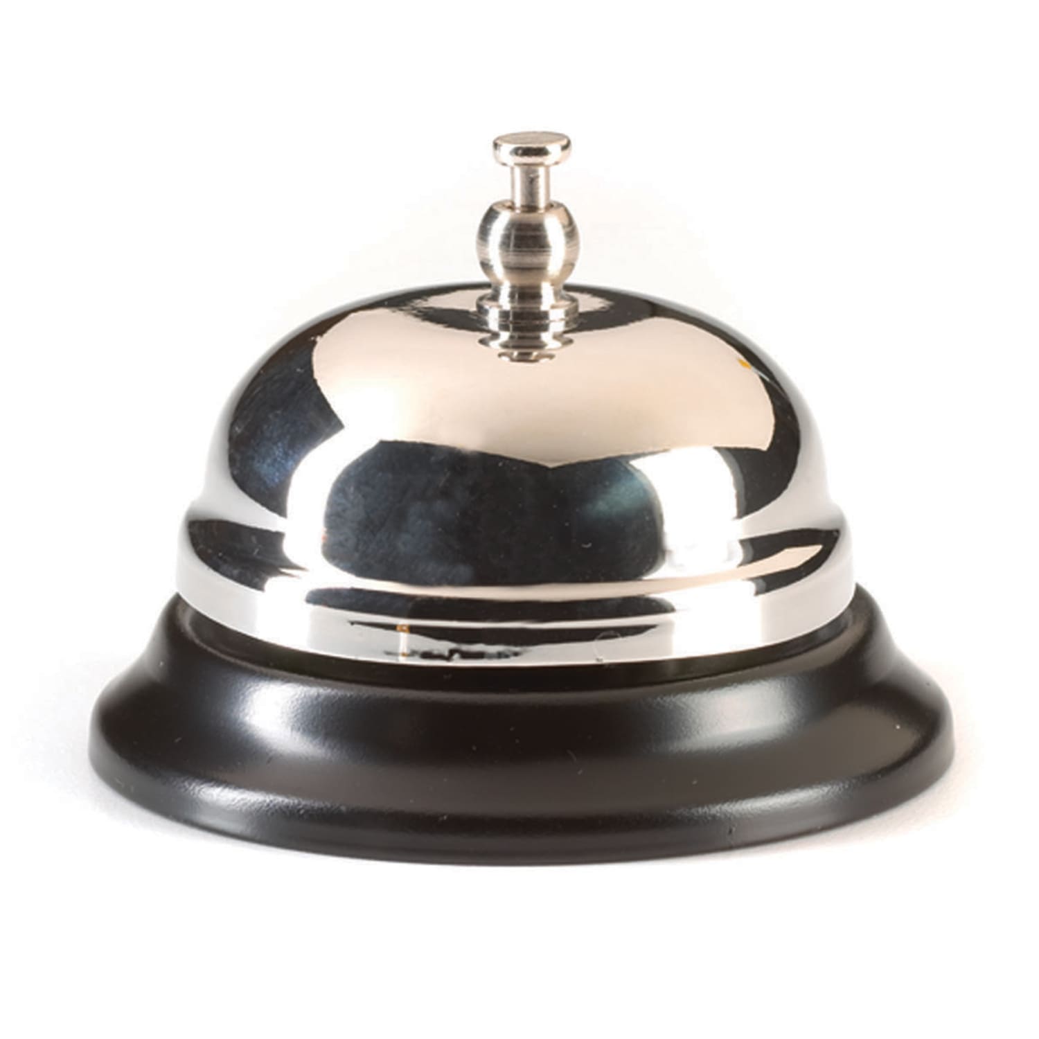 Ashley Productions Desk Call Bells, Black/Silver, Pack Of 6 Bells - Image 3