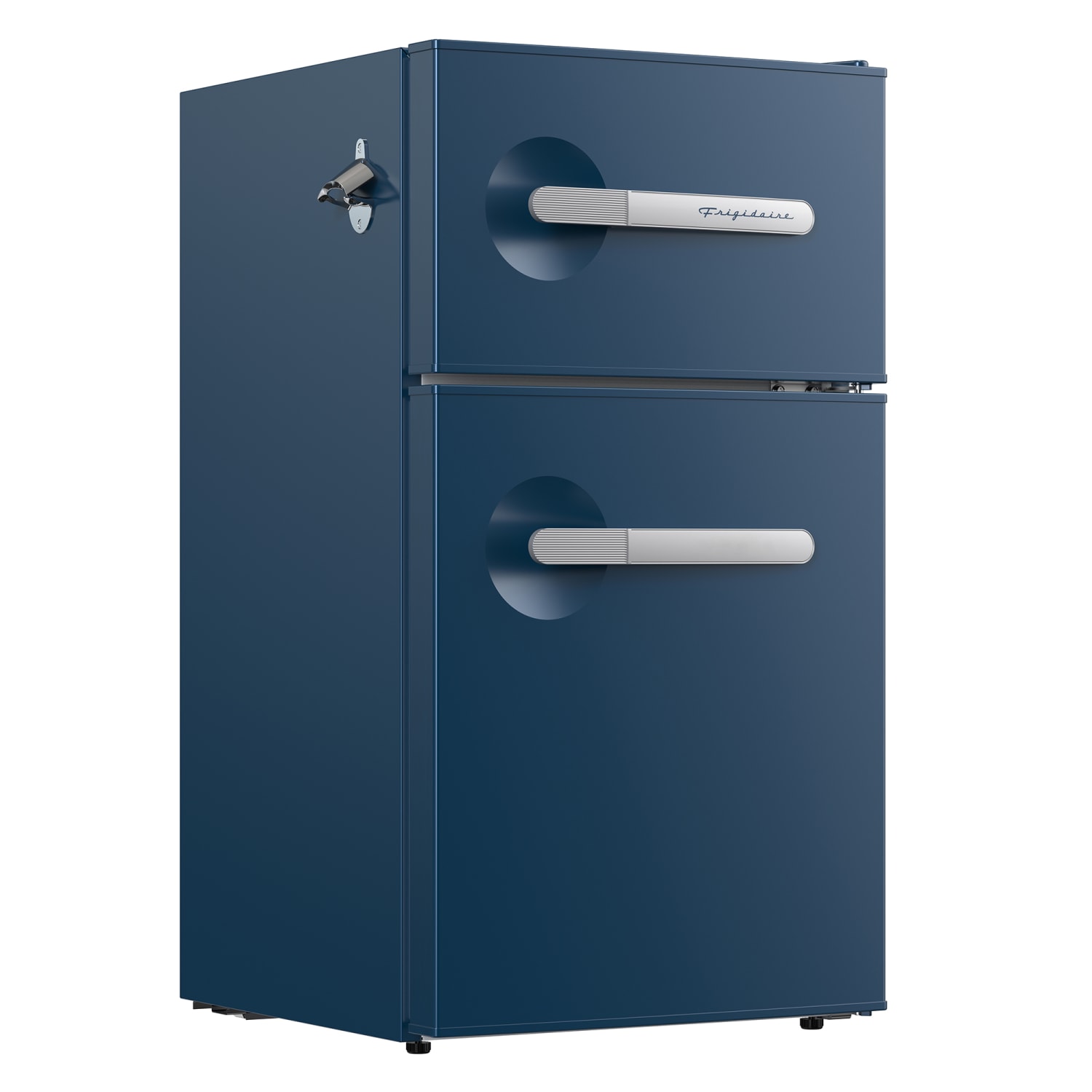 Frigidaire 3.1-cu. ft. 2-Door Retro Bar Refrigerator with Side Bottle Opener, Azure - Image 4