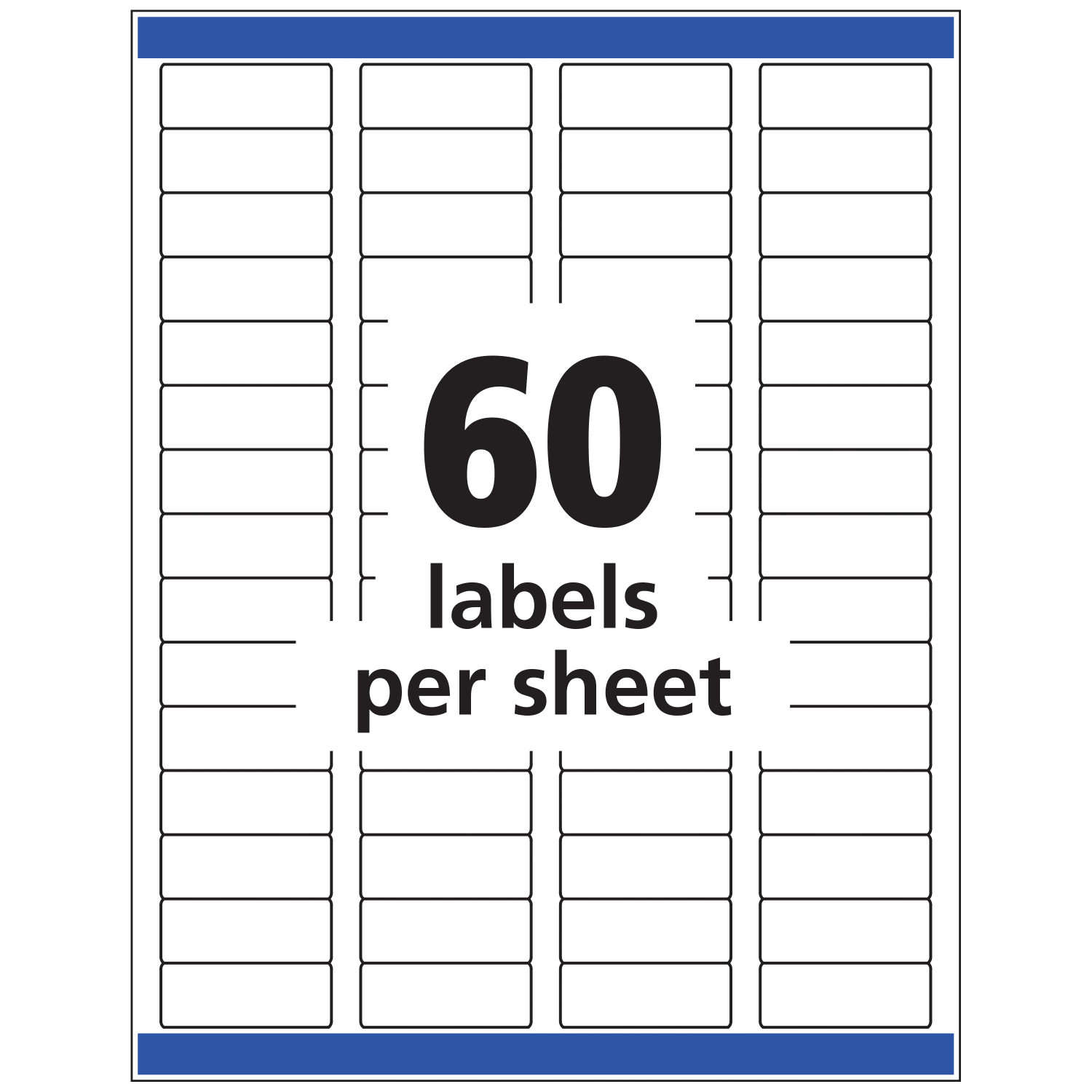 Avery Glossy Address Labels With Sure Feed Technology, 6520, Rectangle, 2/3in x 1-3/4in, Clear, Pack Of 600 - Image 5