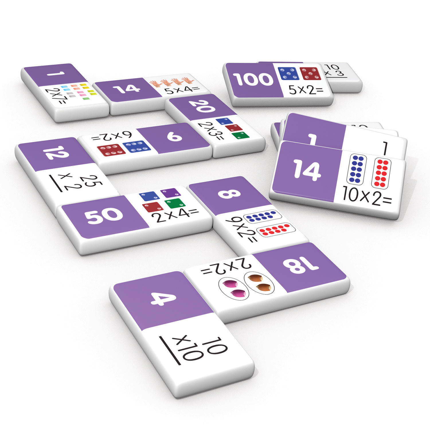 Junior Learning Multiplication Domino Sets, Pack Of 2 Sets - Image 4