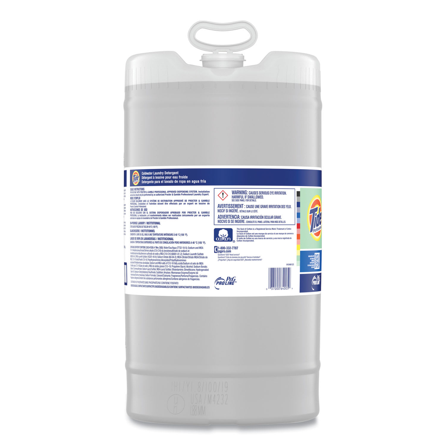 Tide Professional Coldwater Laundry Detergent, Tide Original Scent, 15 gal Container - Image 4