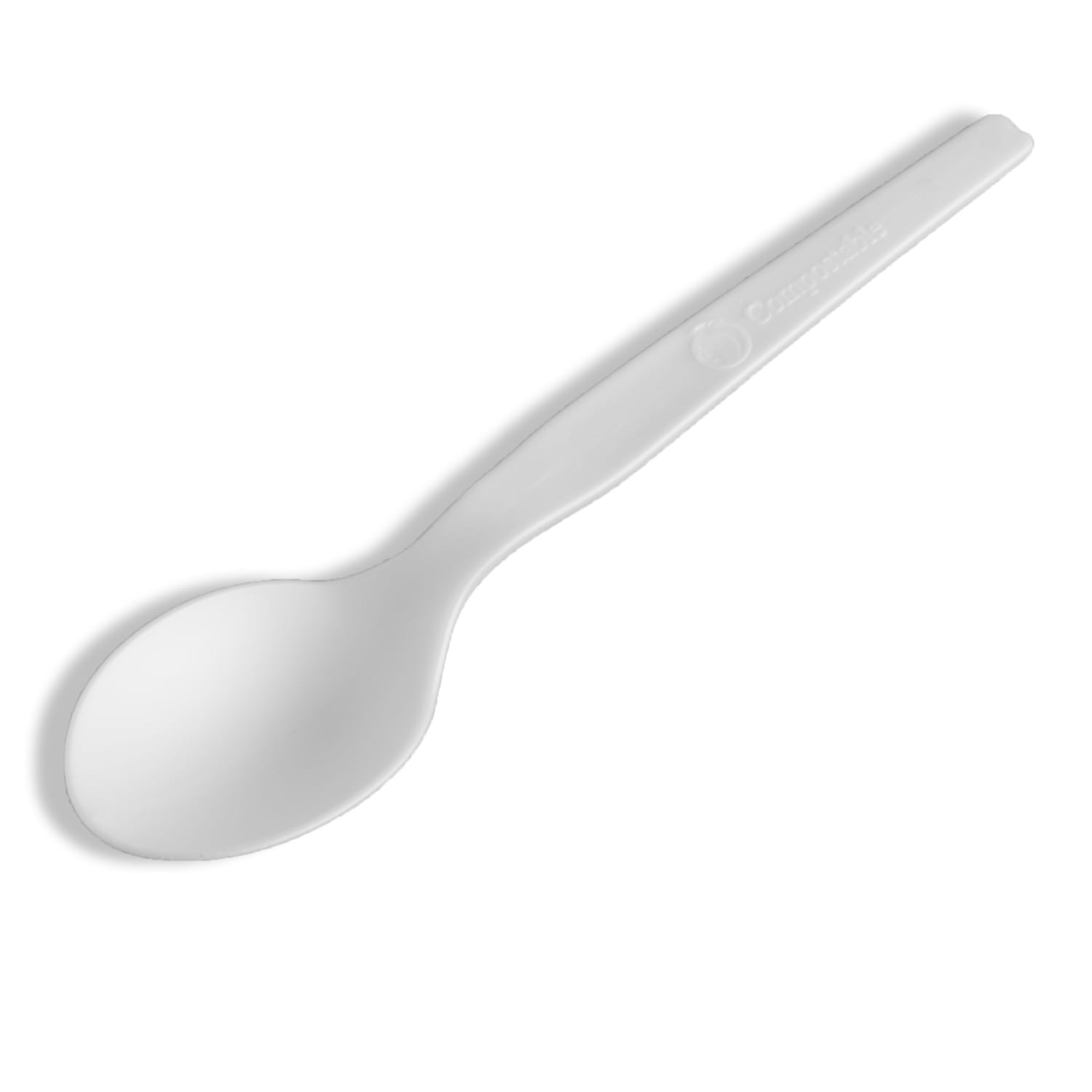 StalkMarket Compostable Cutlery Spoons, 6in, White, Pack Of 1,000 Spoons - Image 3