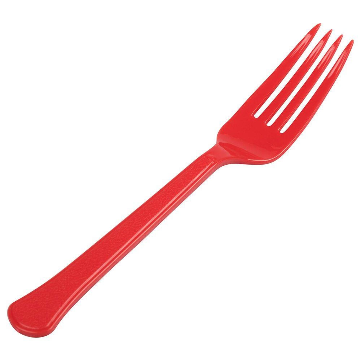 JAM PAPER Premium Utensils Party Pack, Plastic Forks, Red, 48 Disposable Forks/Pack - Image 3