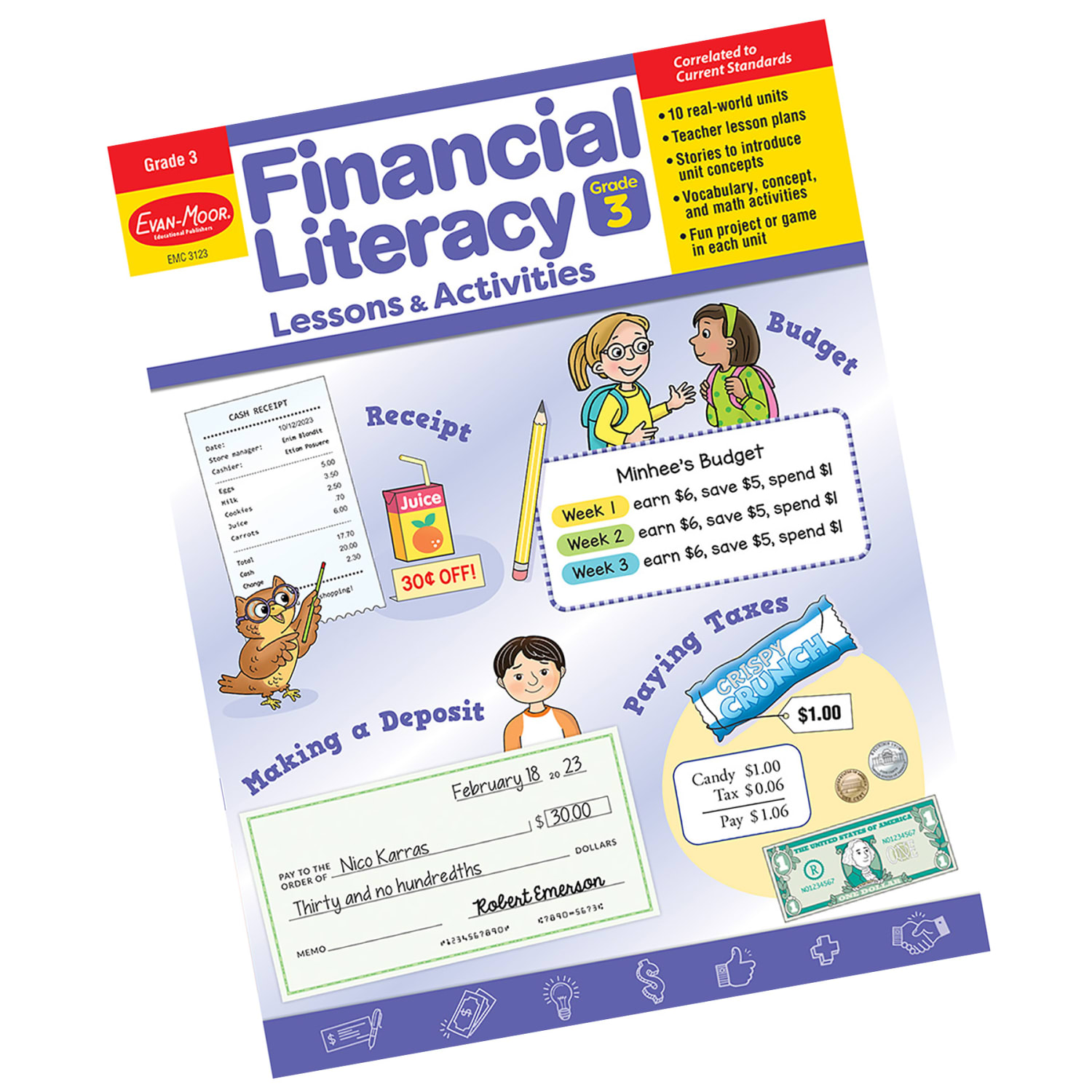 Evan-Moor Financial Literacy Lessons & Activities, Grade 3 - Image 3