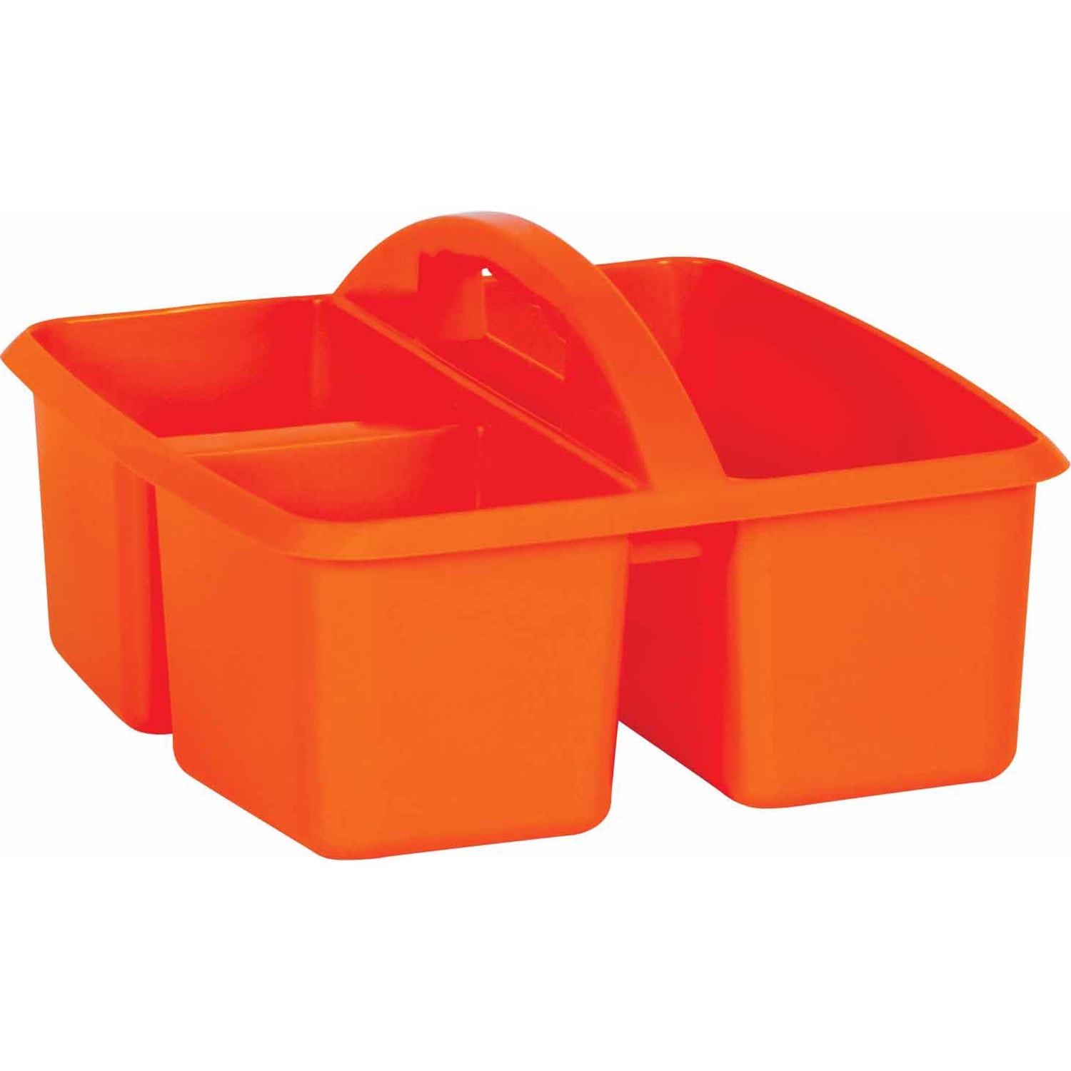 Teacher Created Resources Plastic Storage Caddies, 5-1/4inH x 9-1/4inW x 9inD, Orange, Pack Of 6 Caddies - Image 3