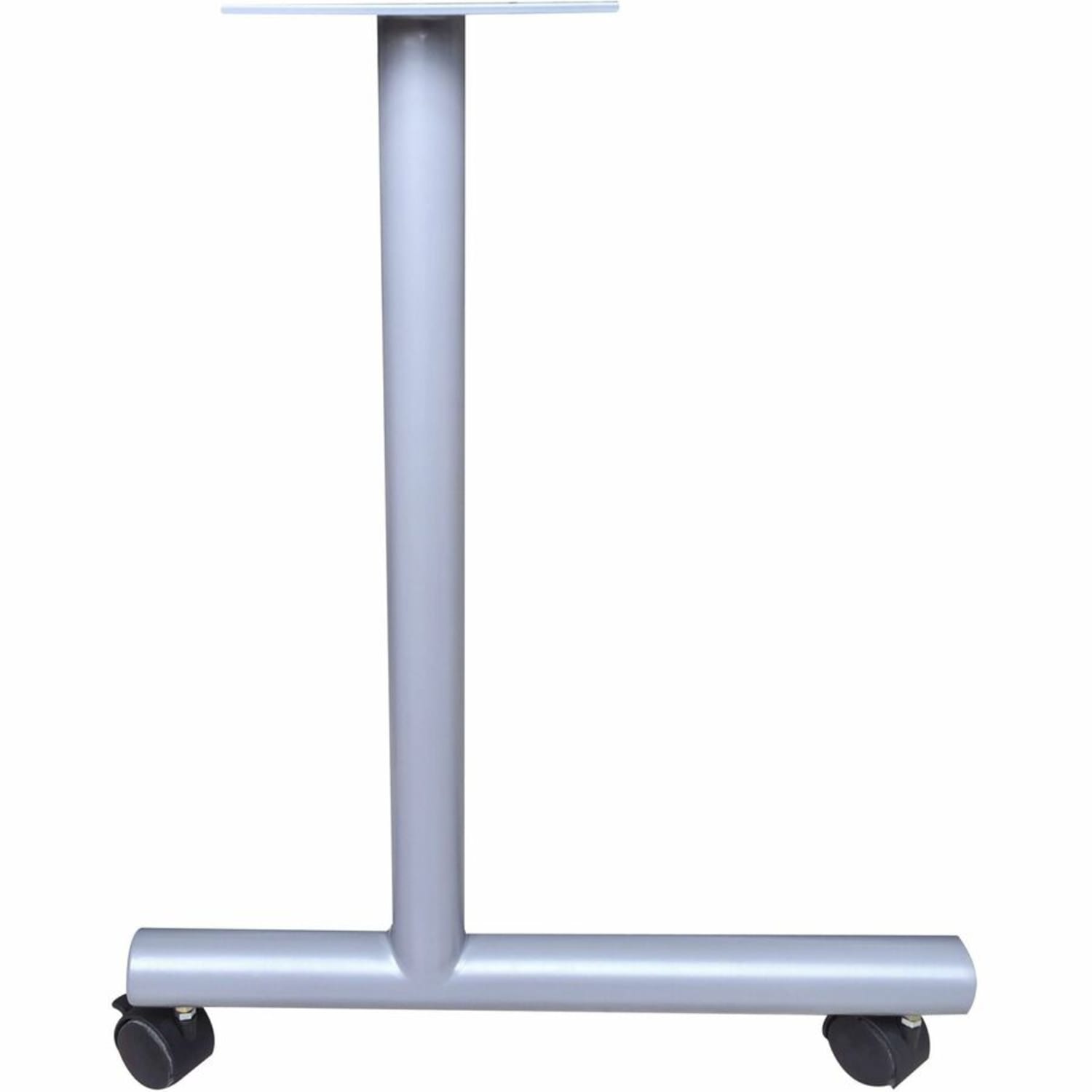 Lorell Invent Training Table Components - Silver C-leg Base - 2 Legs - 28.50in Height x 5in Width x 22in Depth - Training - Assembly Required - 2 / Set - Image 5